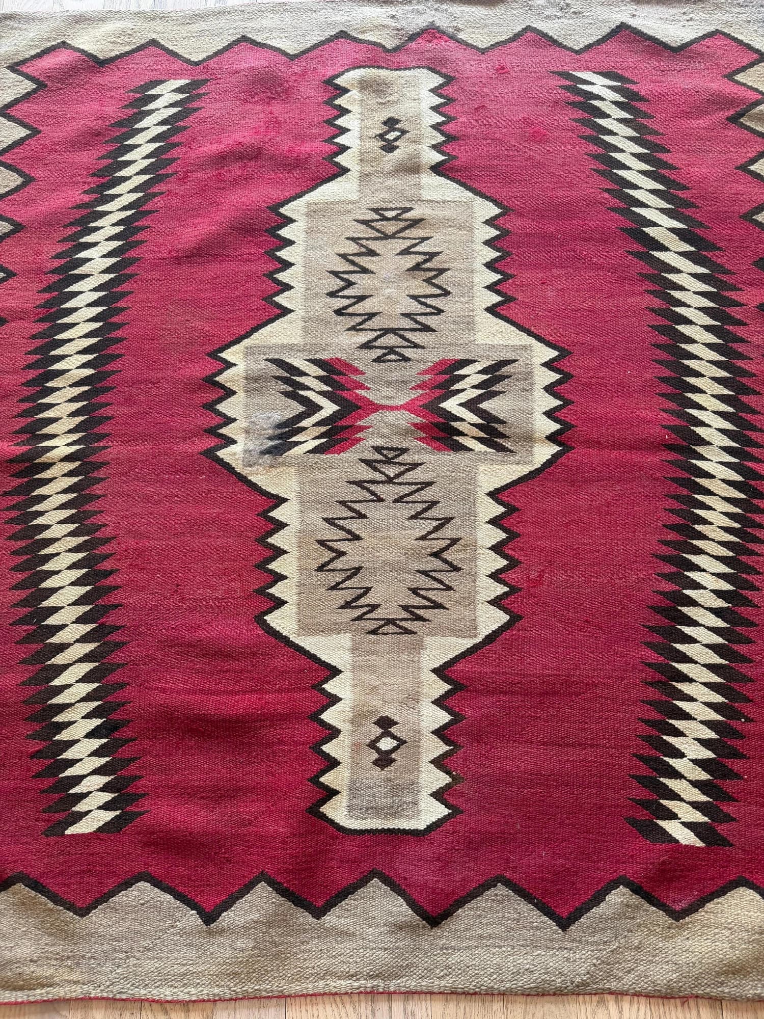 Navajo Diamond Rug, circa 1920, actual catalog view 7