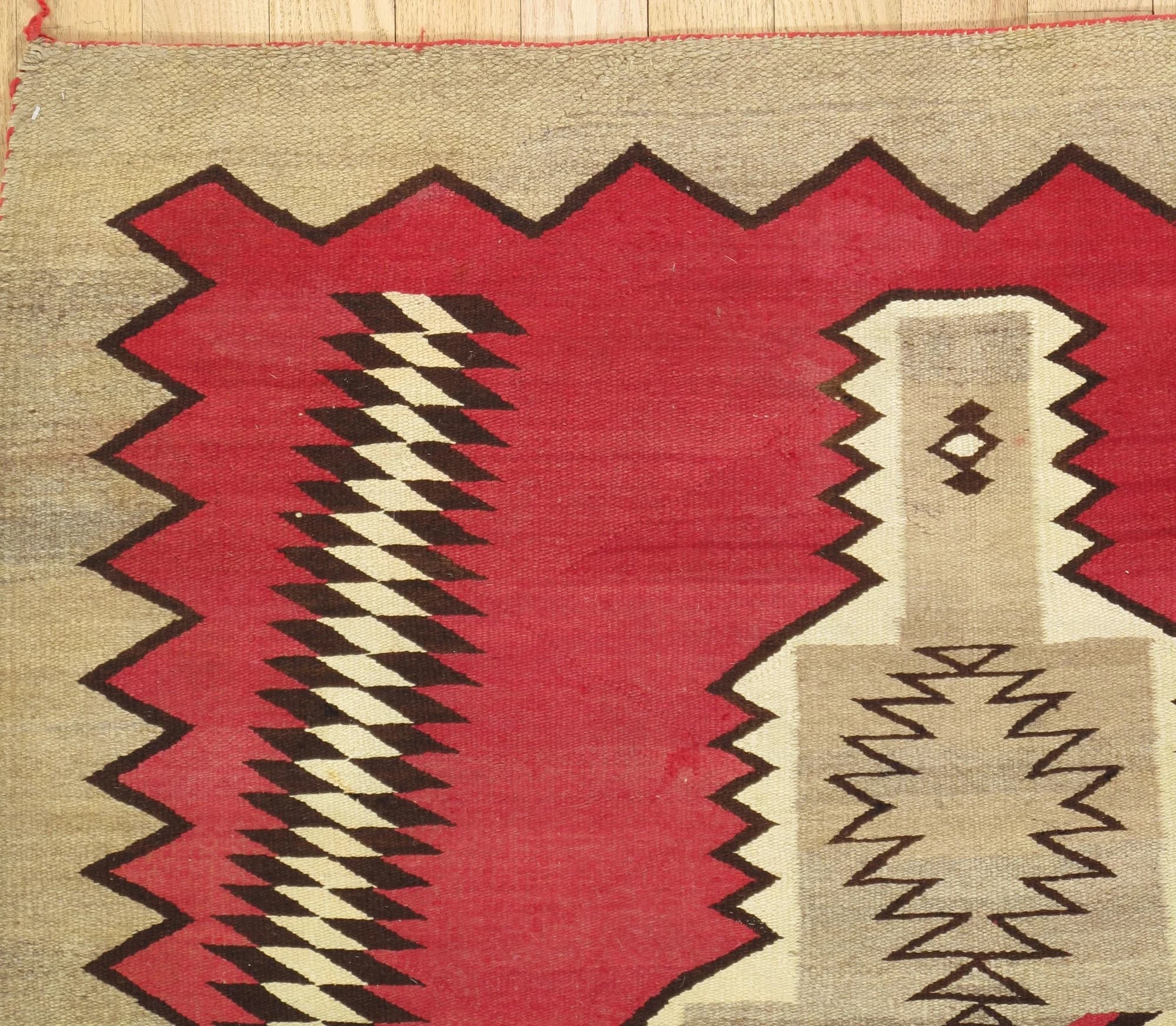 Navajo Diamond Rug, circa 1920, actual catalog view 6