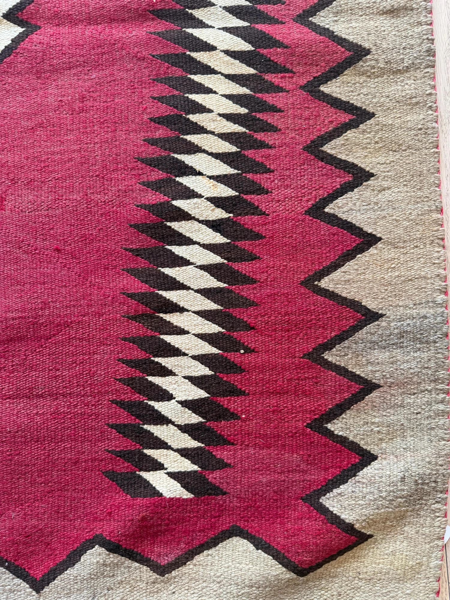 Navajo Diamond Rug, circa 1920, actual catalog view 9