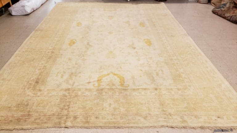 Angora Oushak in Coral and Ivory, actual catalog view 2