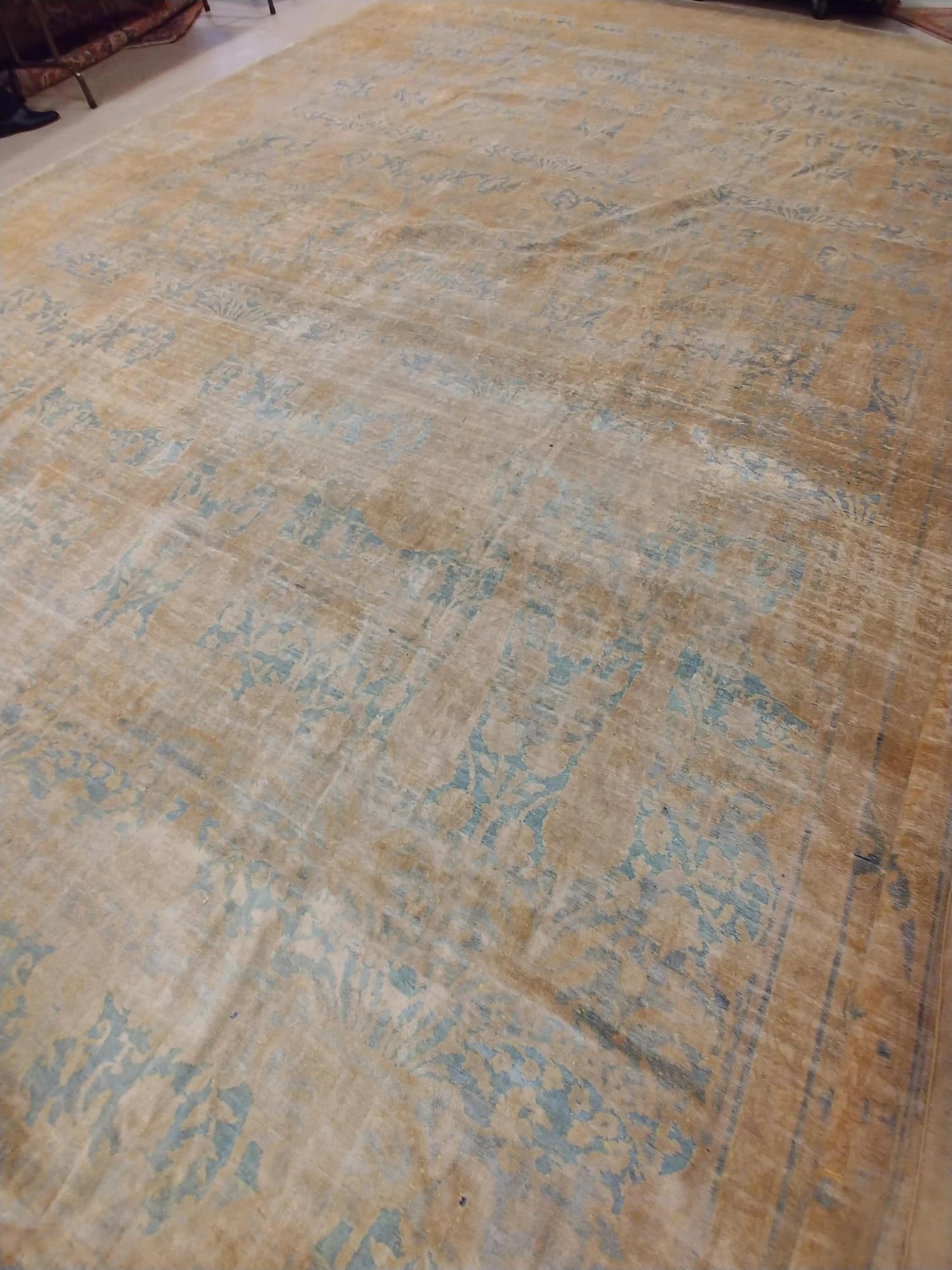 Agra Carpet in Light Blue and Gold, actual catalog view 4
