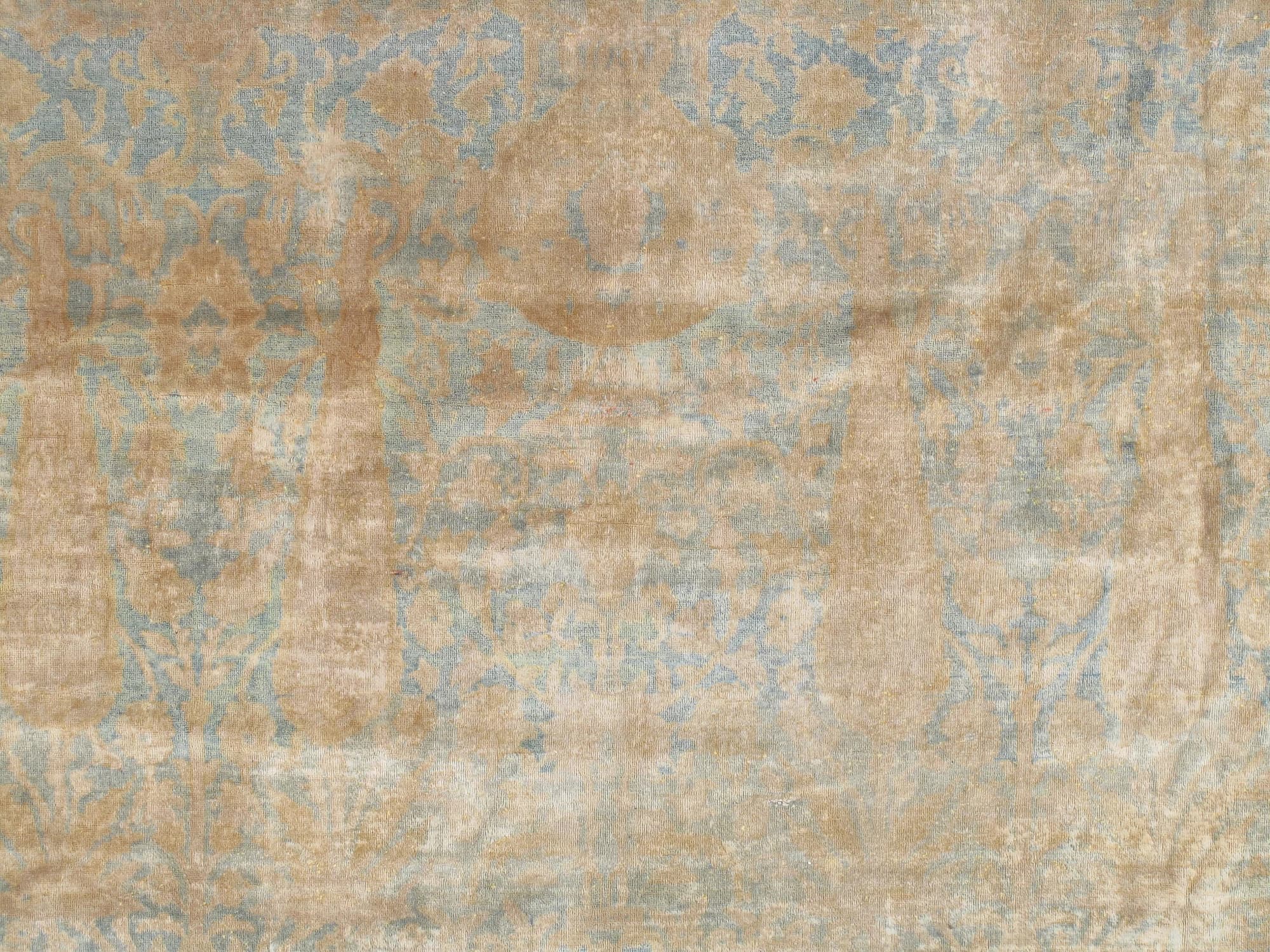 Agra Carpet in Light Blue and Gold, actual catalog view 5