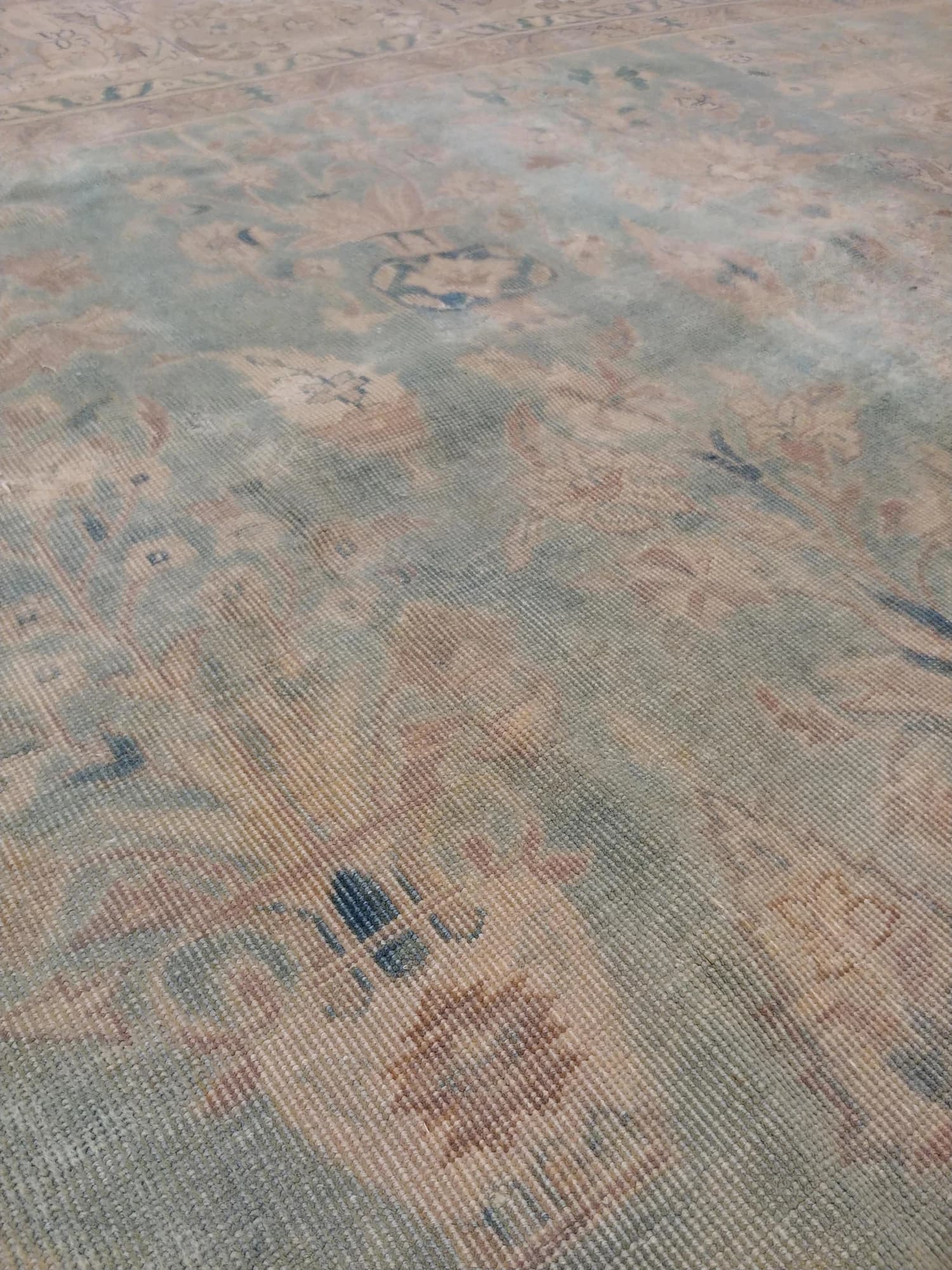 Agra Carpet in Green and Blue, actual catalog view 5