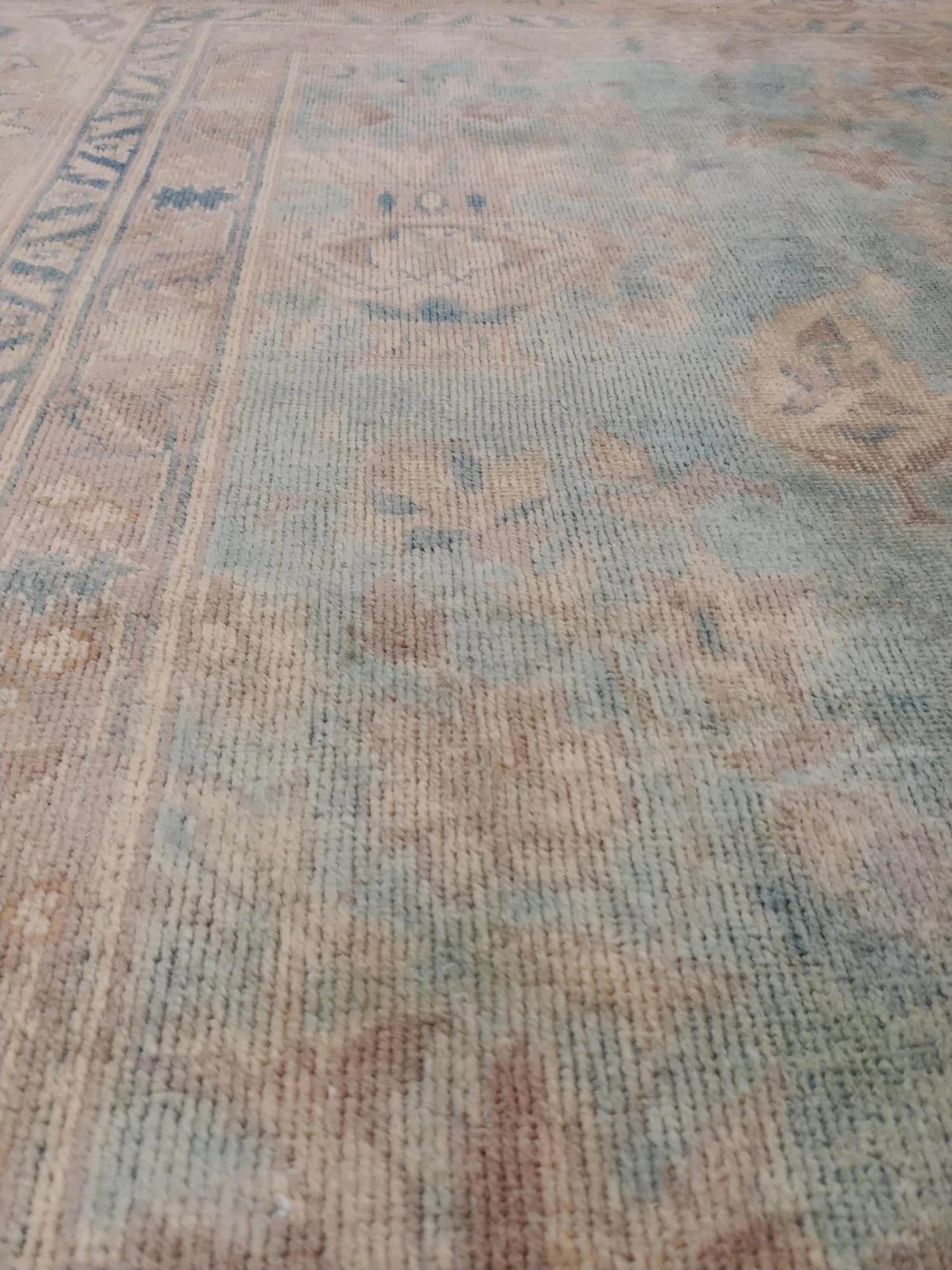 Agra Carpet in Green and Blue, actual catalog view 7