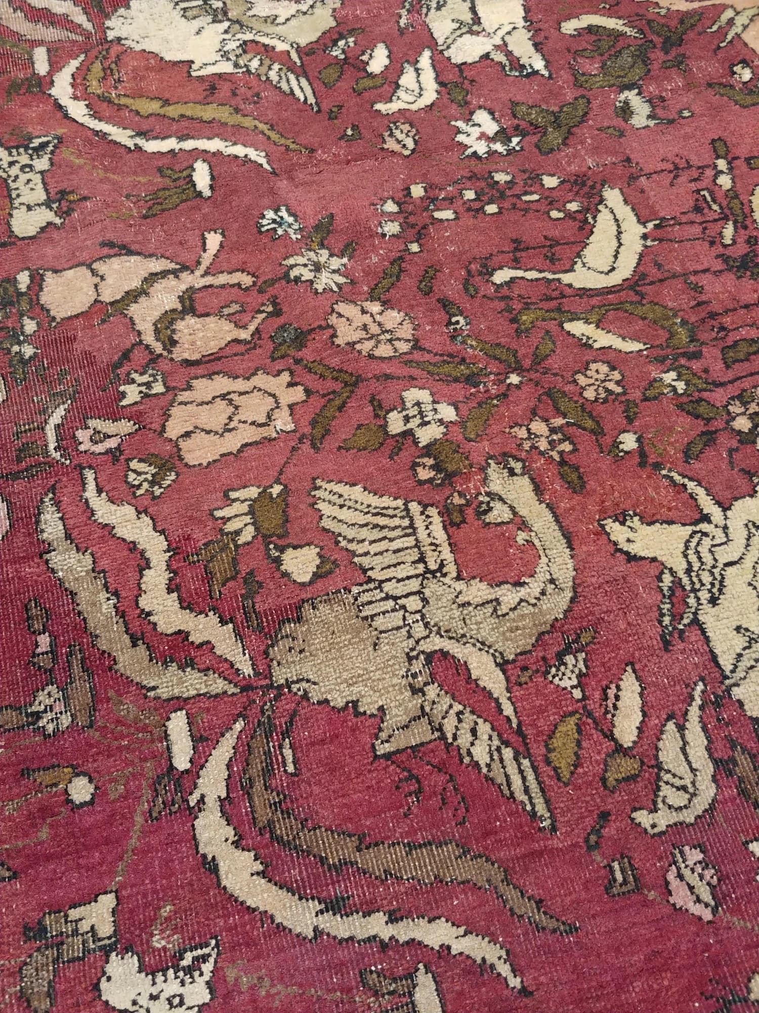 Agra Hunting Carpet, actual catalog view 3