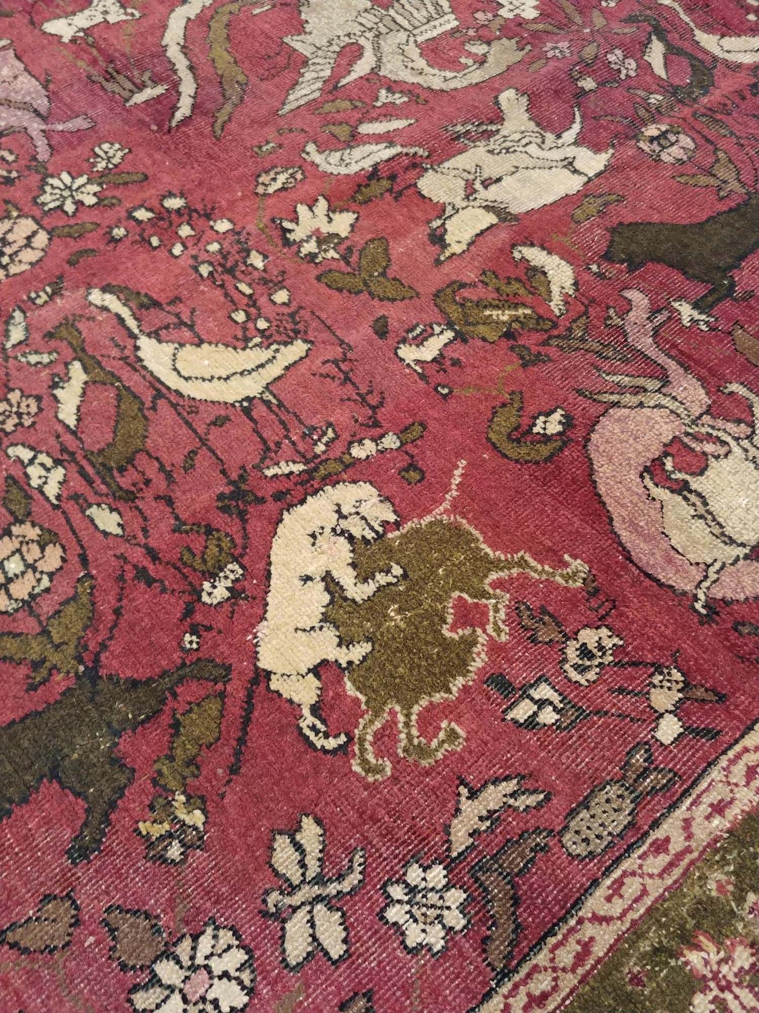 Agra Hunting Carpet, actual catalog view 6
