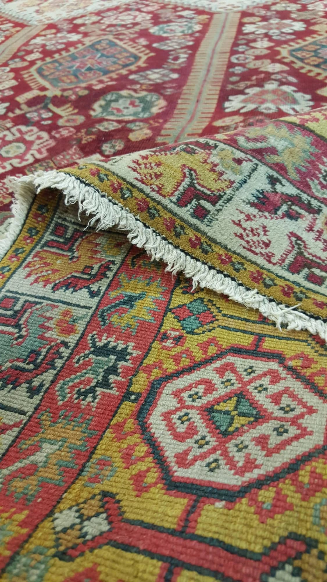 Agra Carpet in Red and Gold, actual catalog view 6