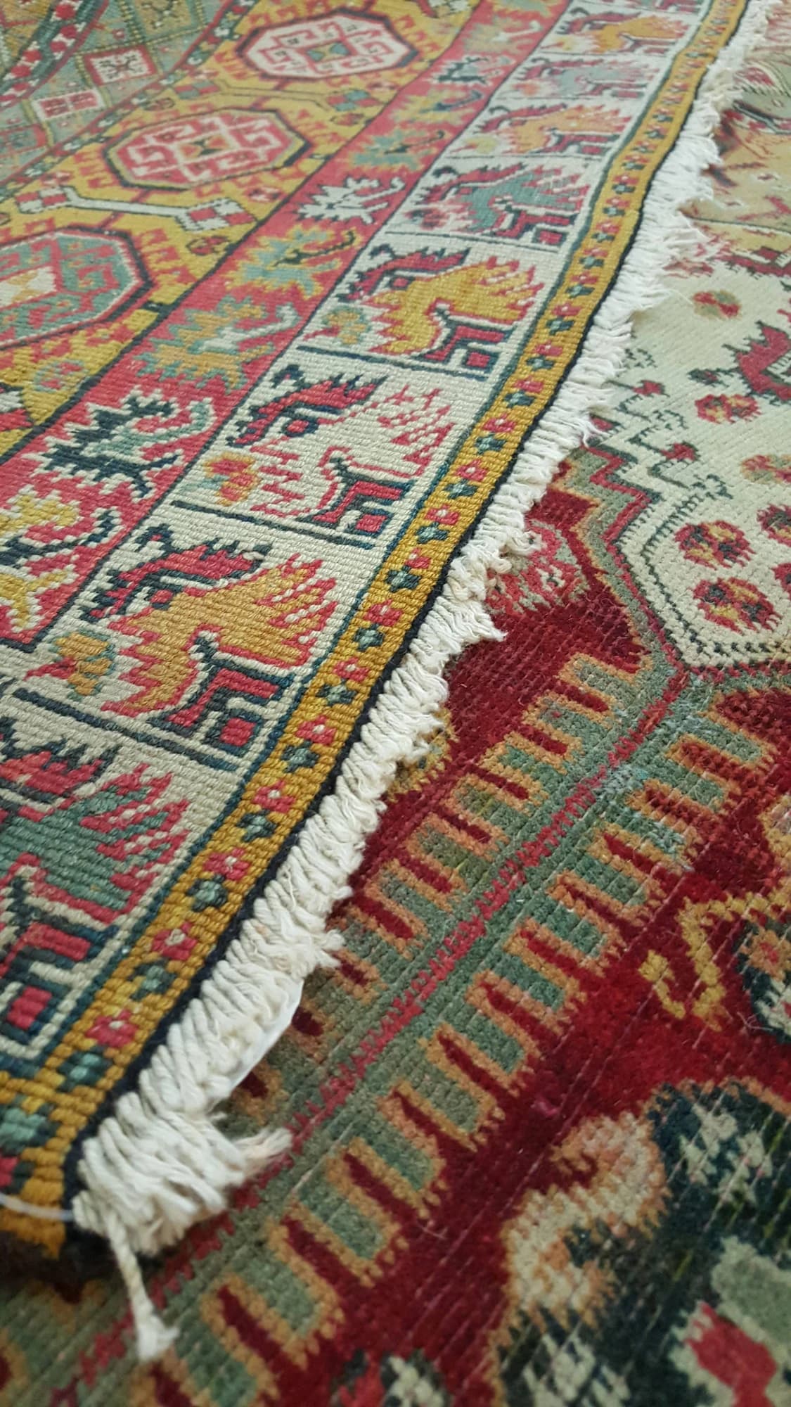 Agra Carpet in Red and Gold, actual catalog view 7