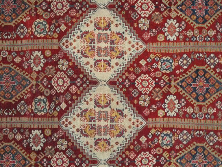 Agra Carpet in Red and Gold, actual catalog view 2
