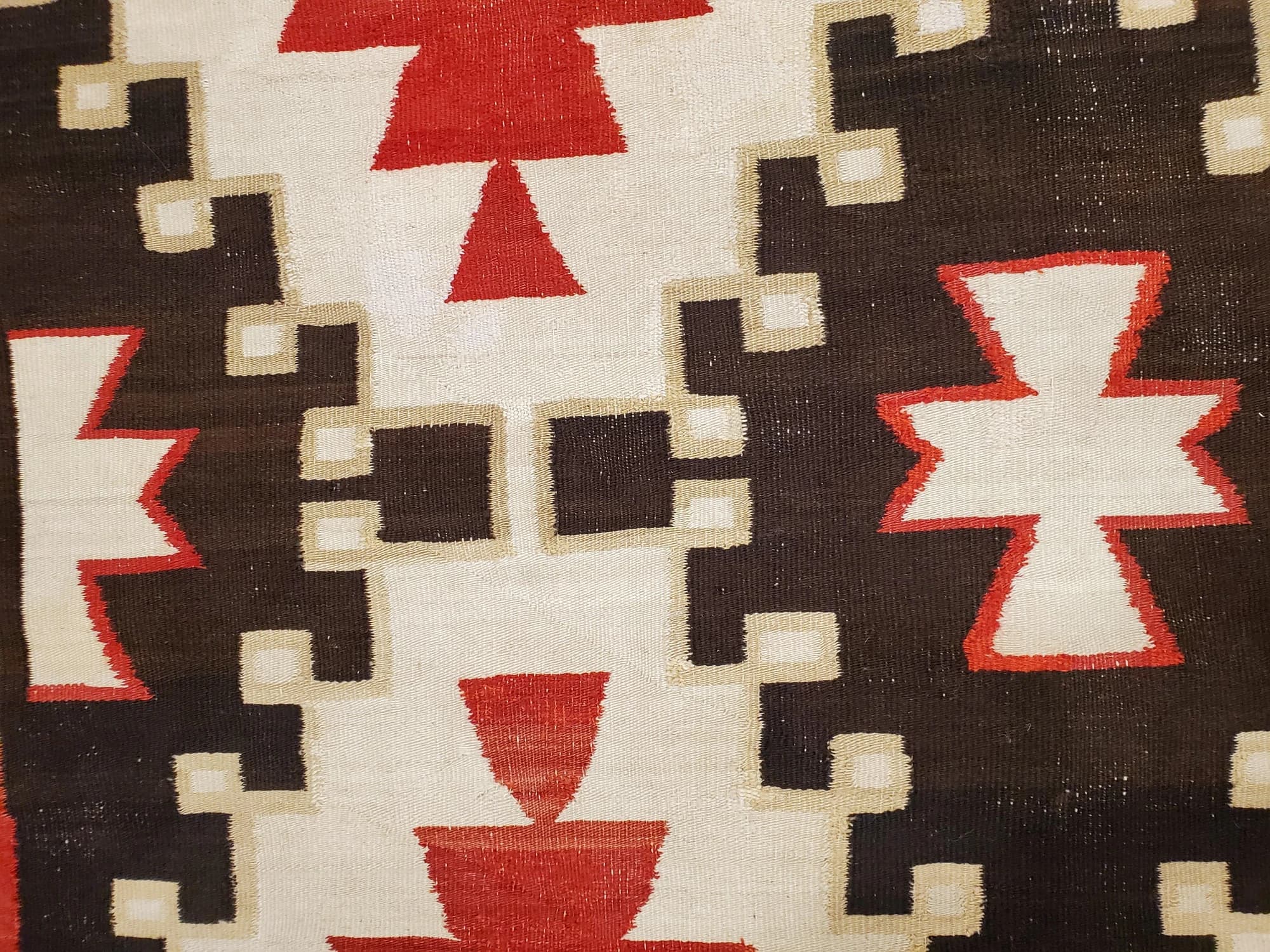 Navajo Rug in Beige and Coral, actual catalog view 5