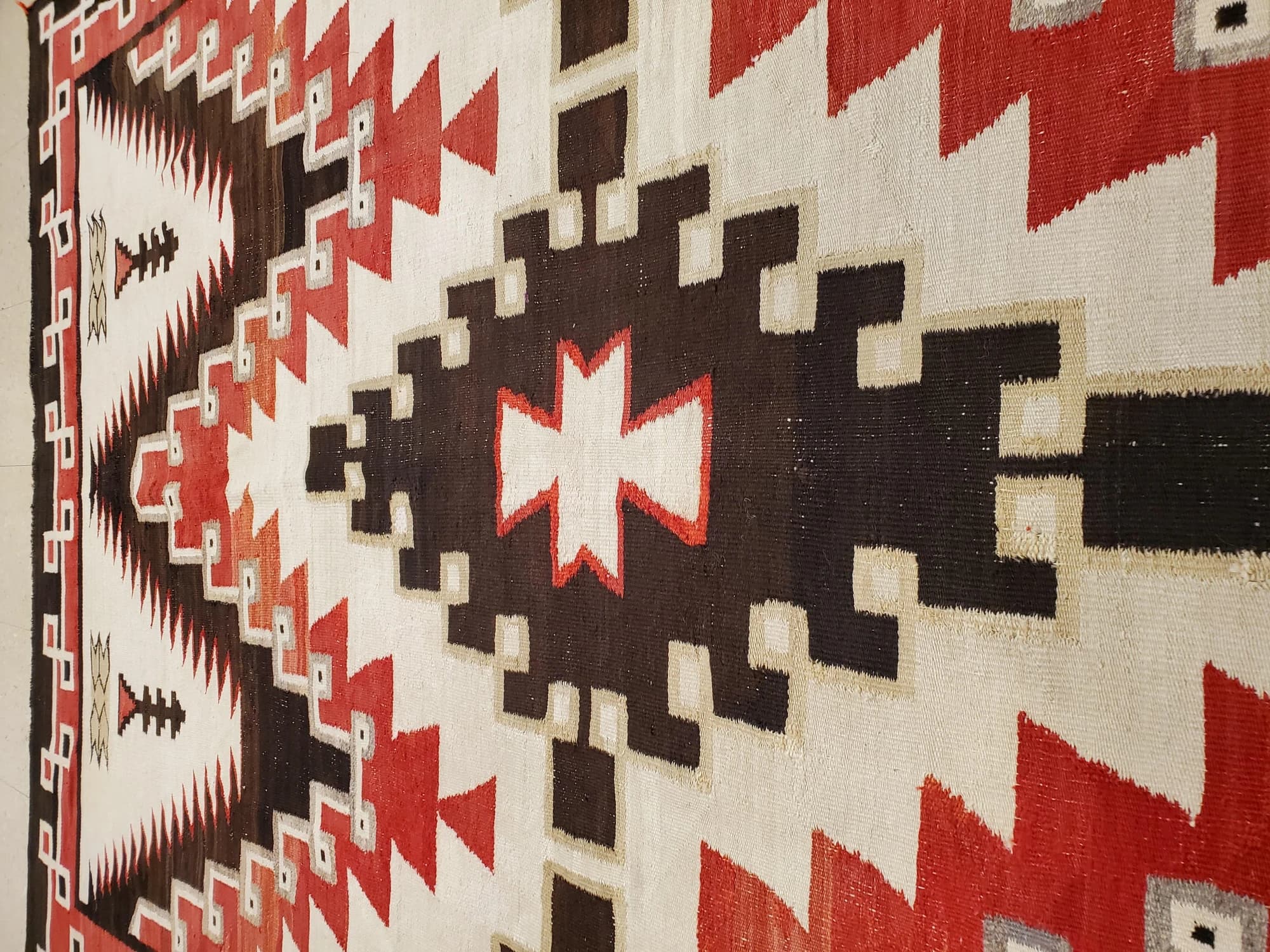 Navajo Rug in Beige and Coral, actual catalog view 7