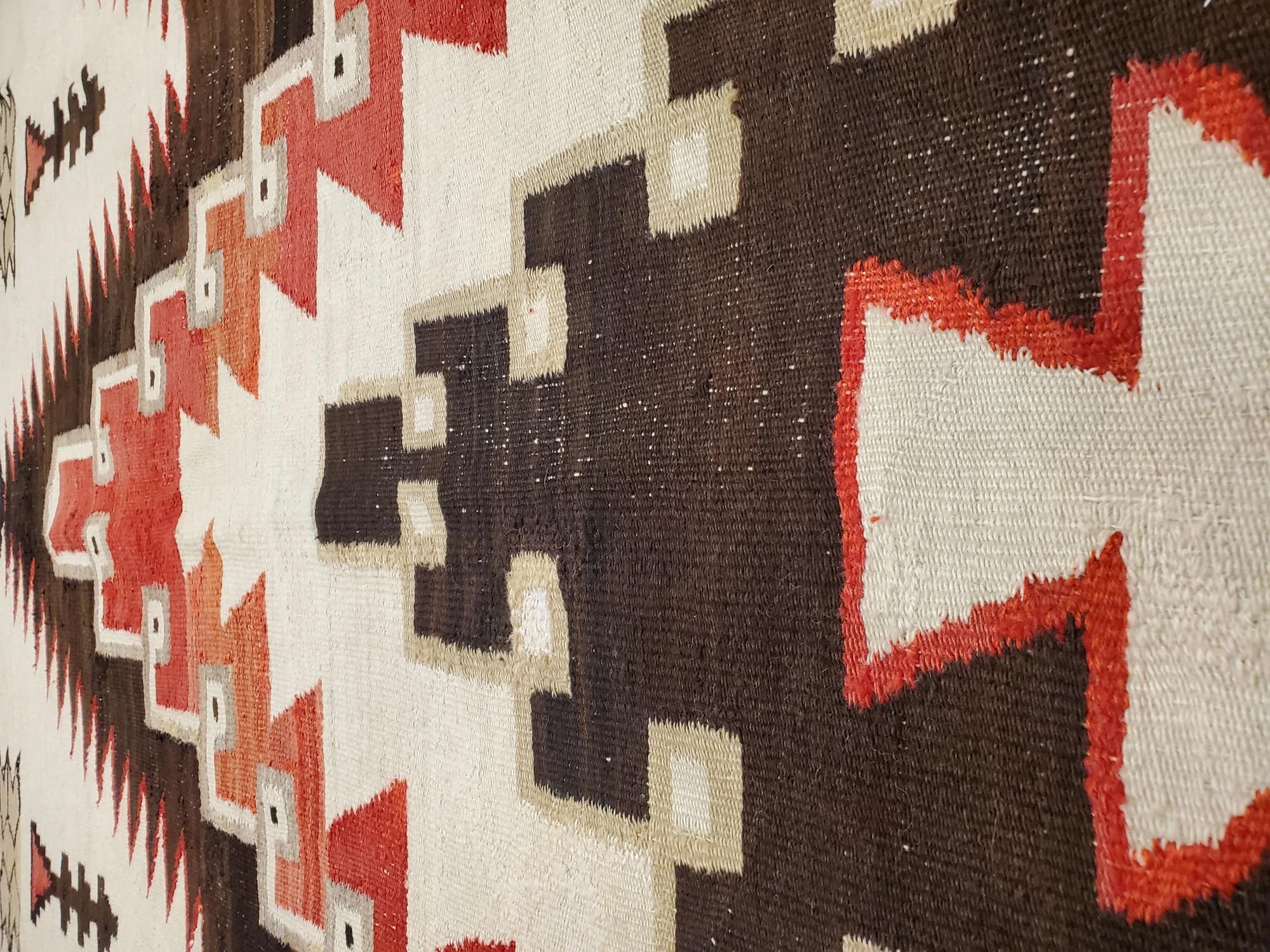 Navajo Rug in Beige and Coral, actual catalog view 6
