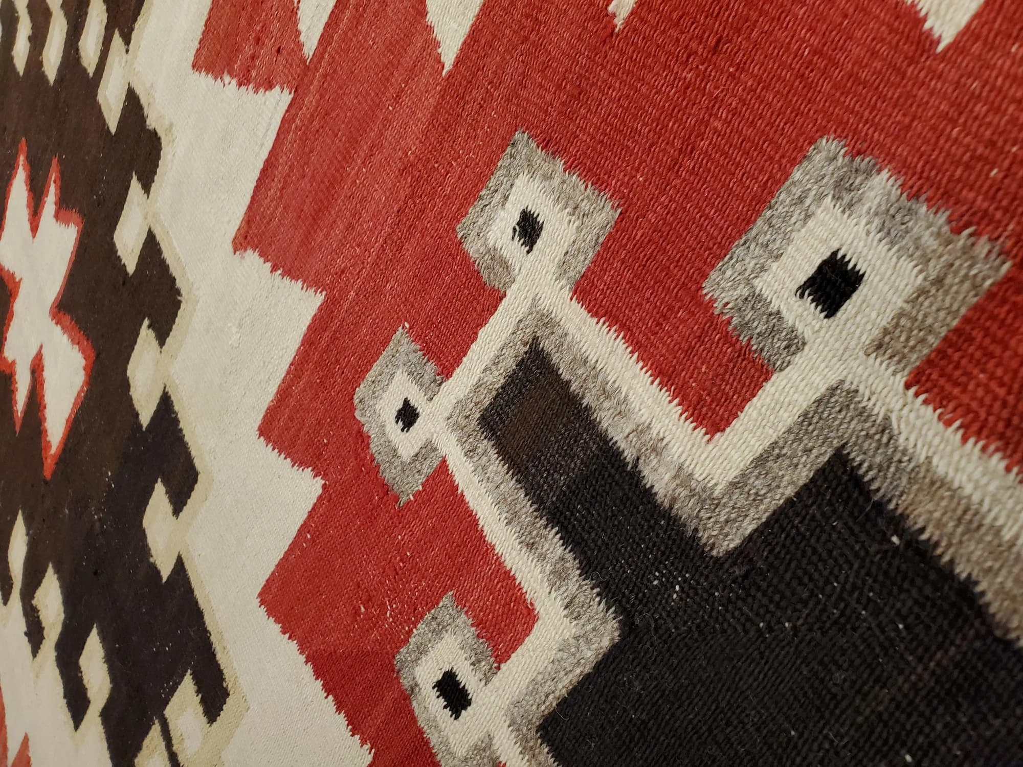 Navajo Rug in Beige and Coral, actual catalog view 9