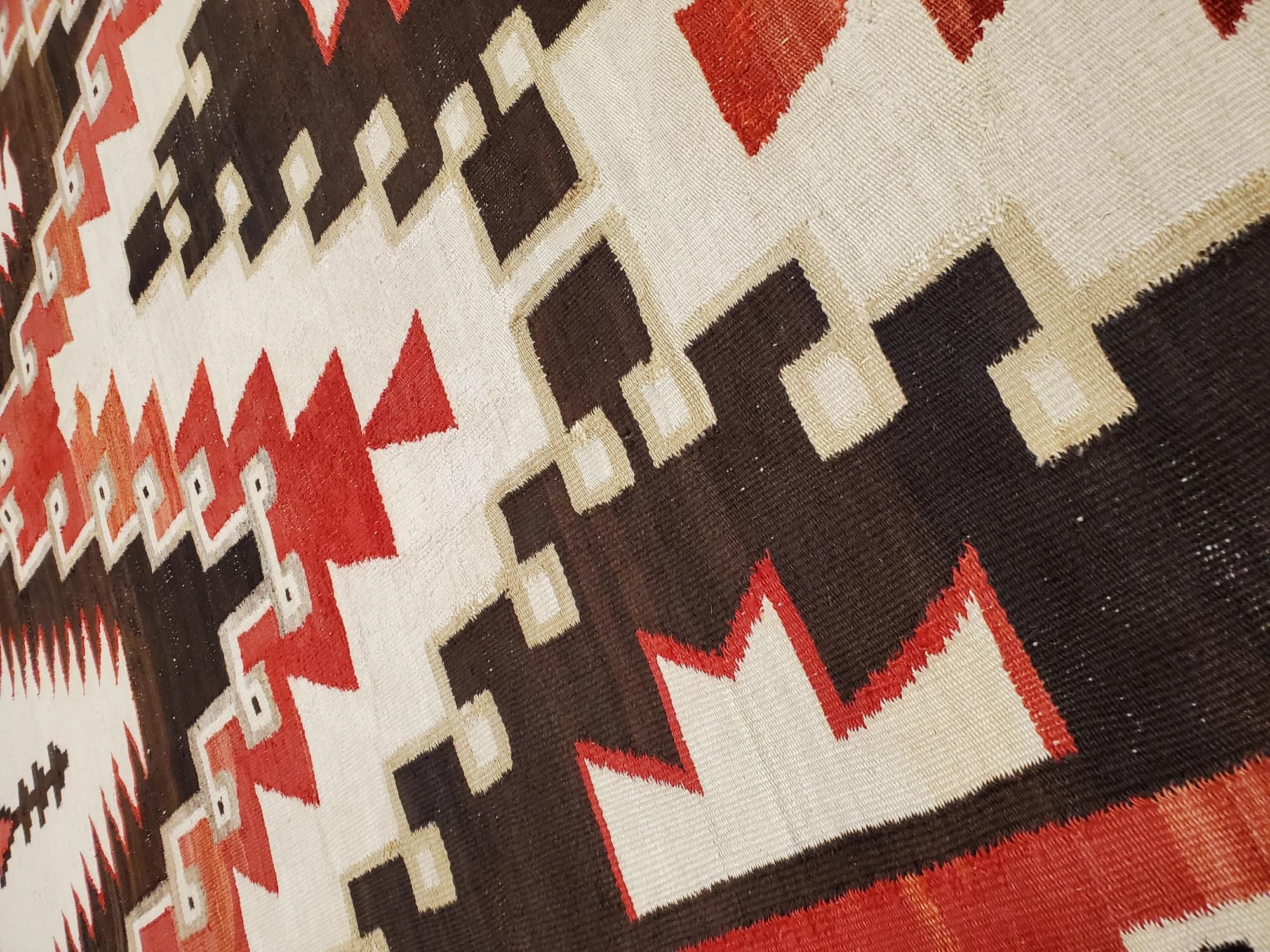 Navajo Rug in Beige and Coral, actual catalog view 8