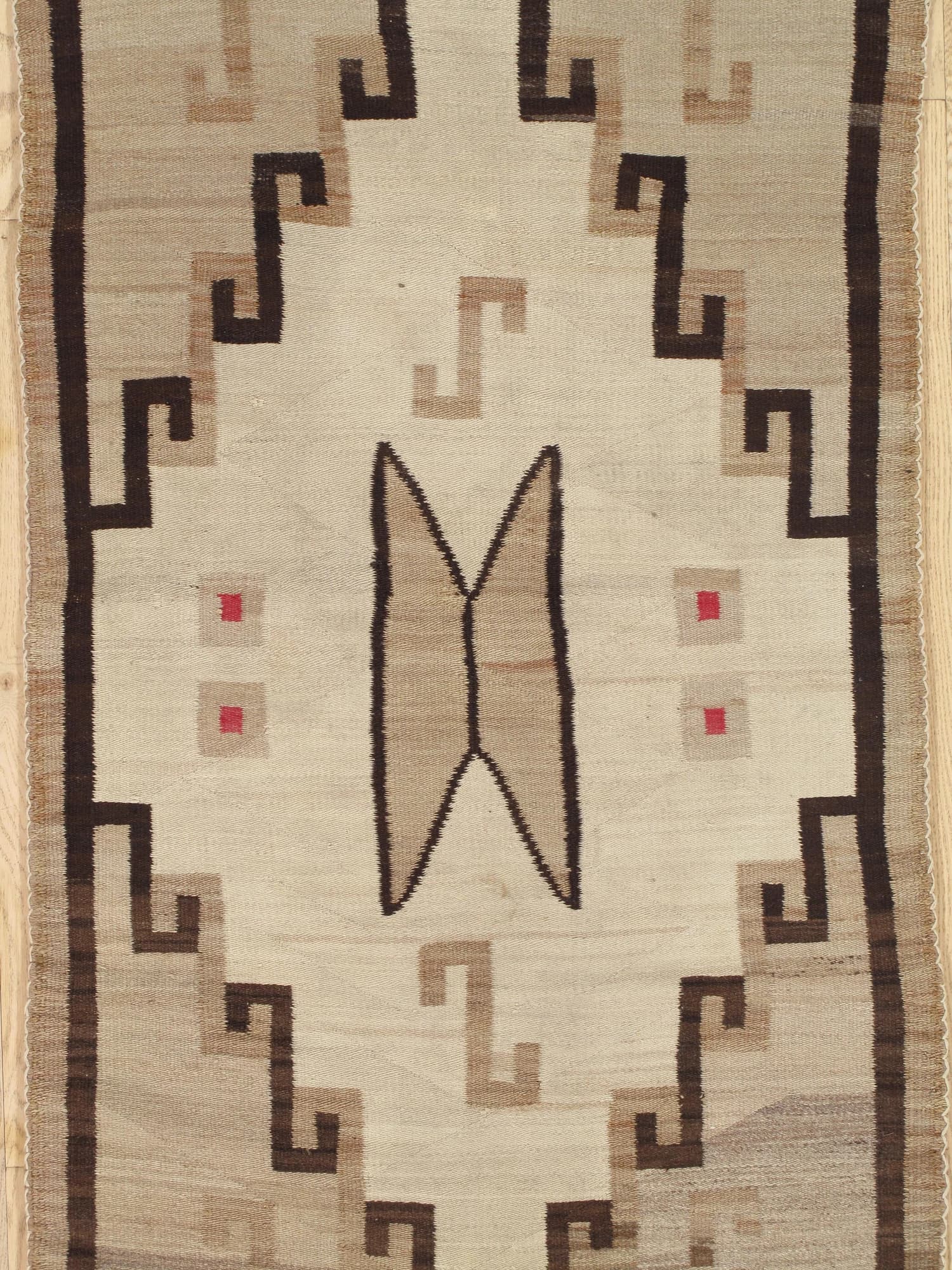 Navajo Bow Tie Rug, circa 1910, actual catalog view 7