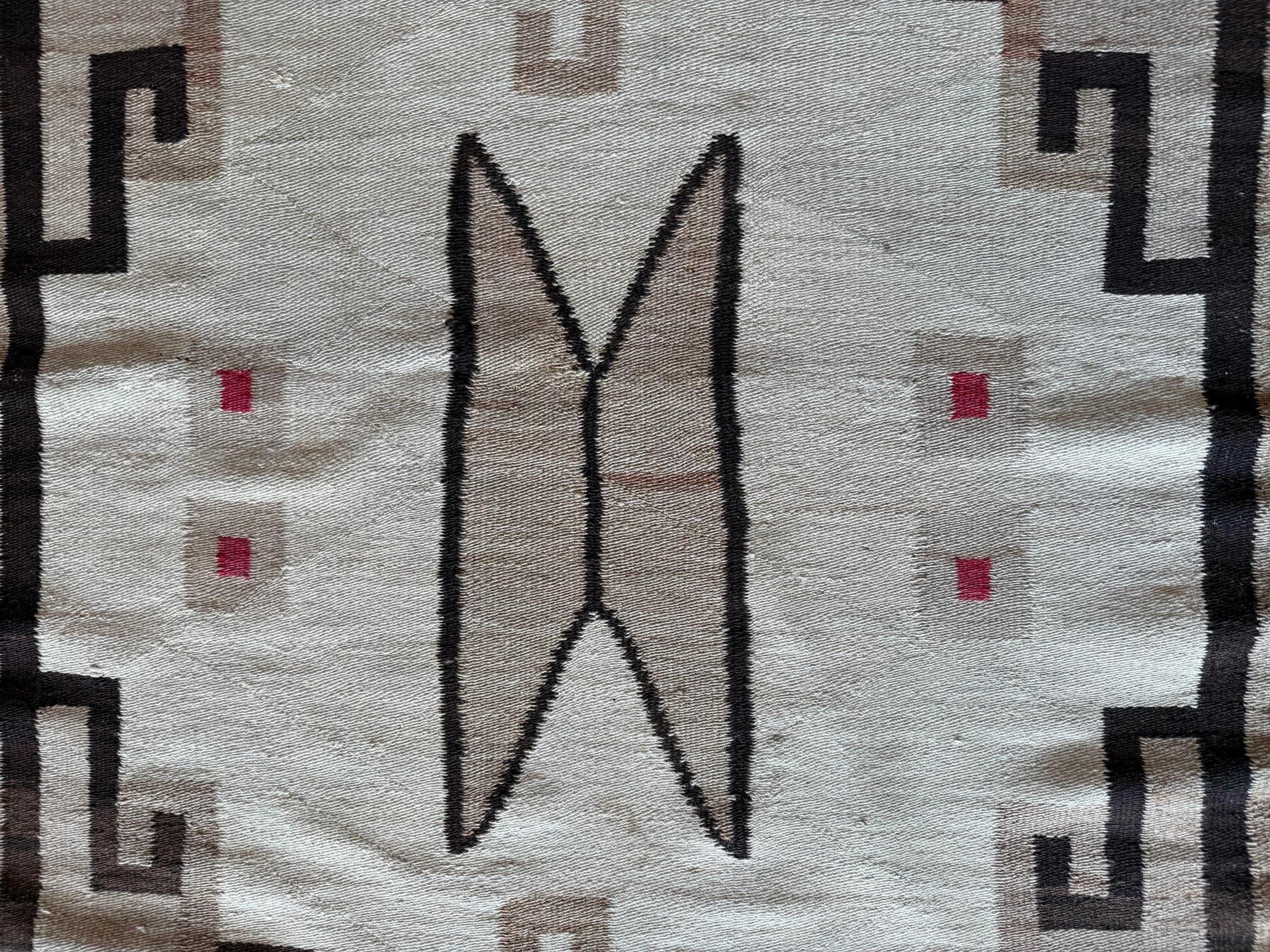 Navajo Bow Tie Rug, circa 1910, actual catalog view 12