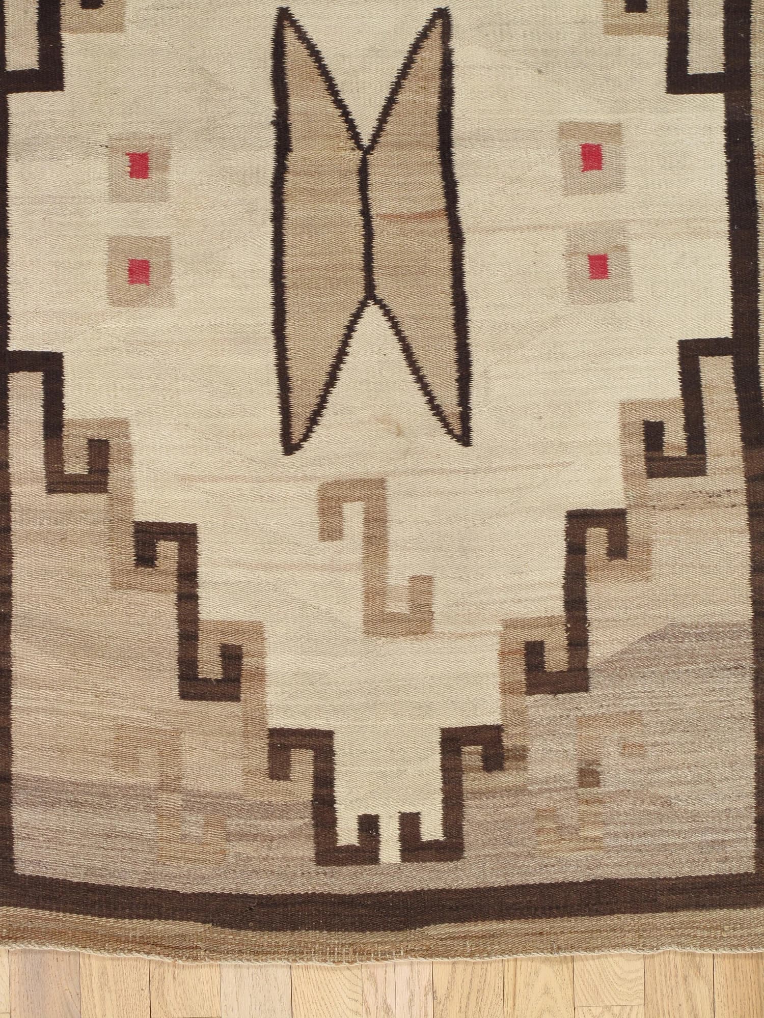 Navajo Bow Tie Rug, circa 1910, actual catalog view 3