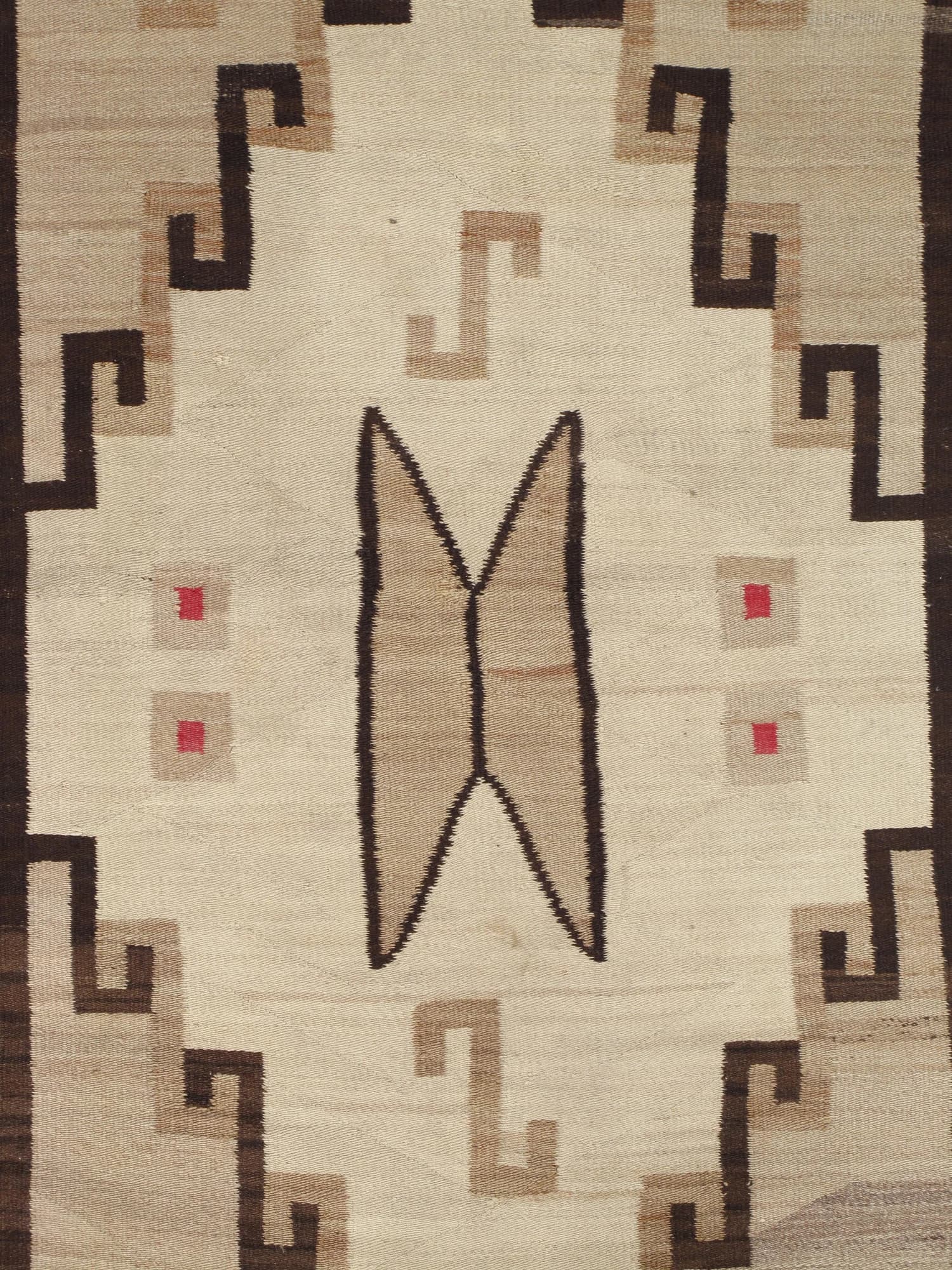 Navajo Bow Tie Rug, circa 1910, actual catalog view 5
