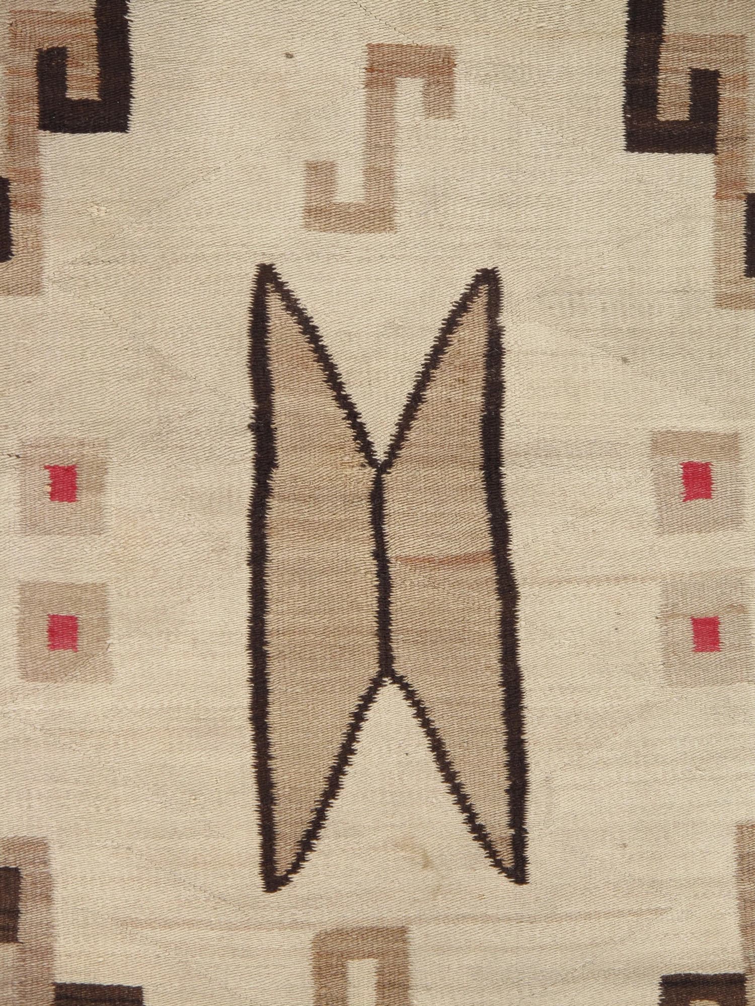 Navajo Bow Tie Rug, circa 1910, actual catalog view 6