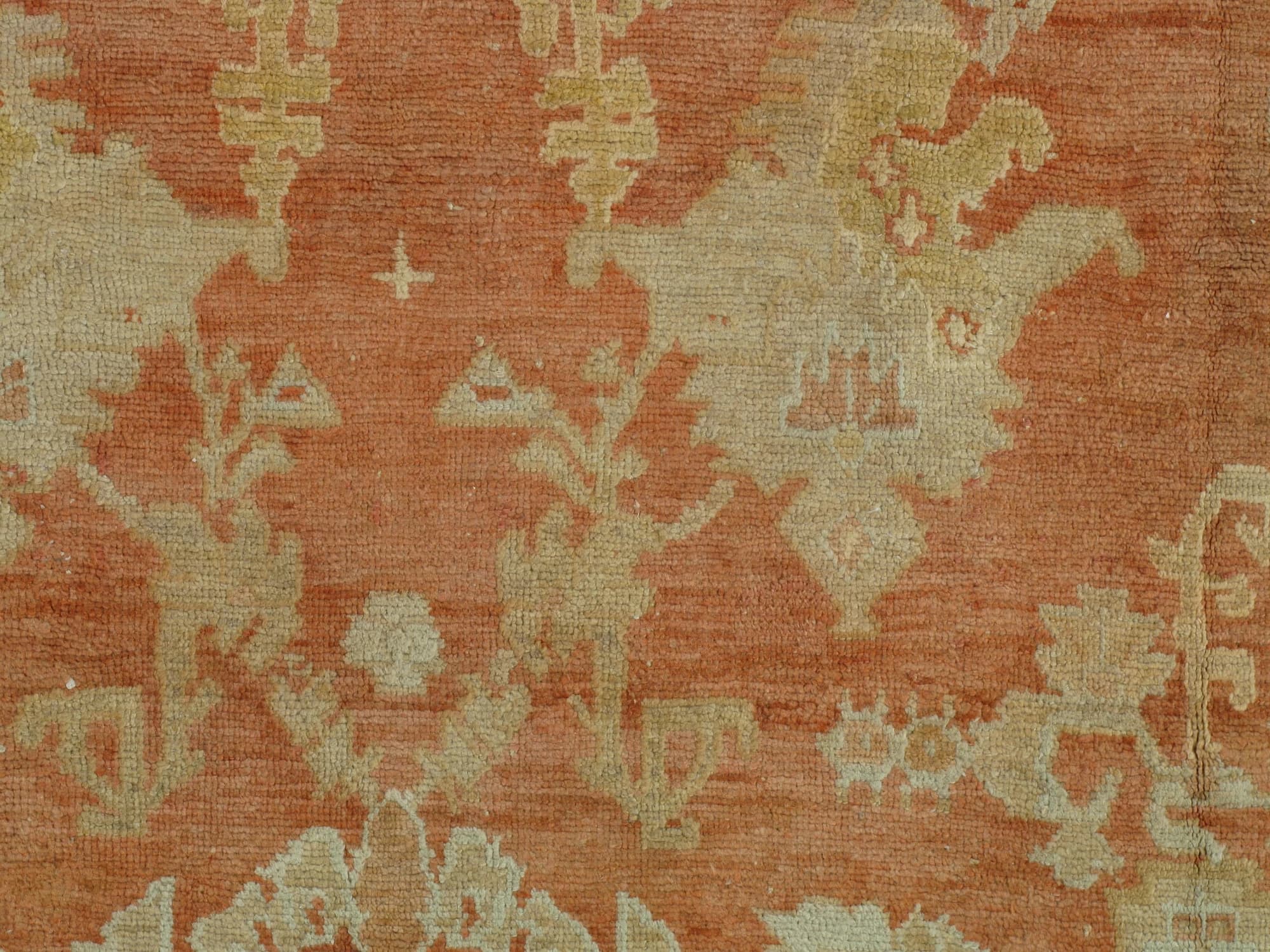 Oushak Carpet in Coral and Gold, actual catalog view 8