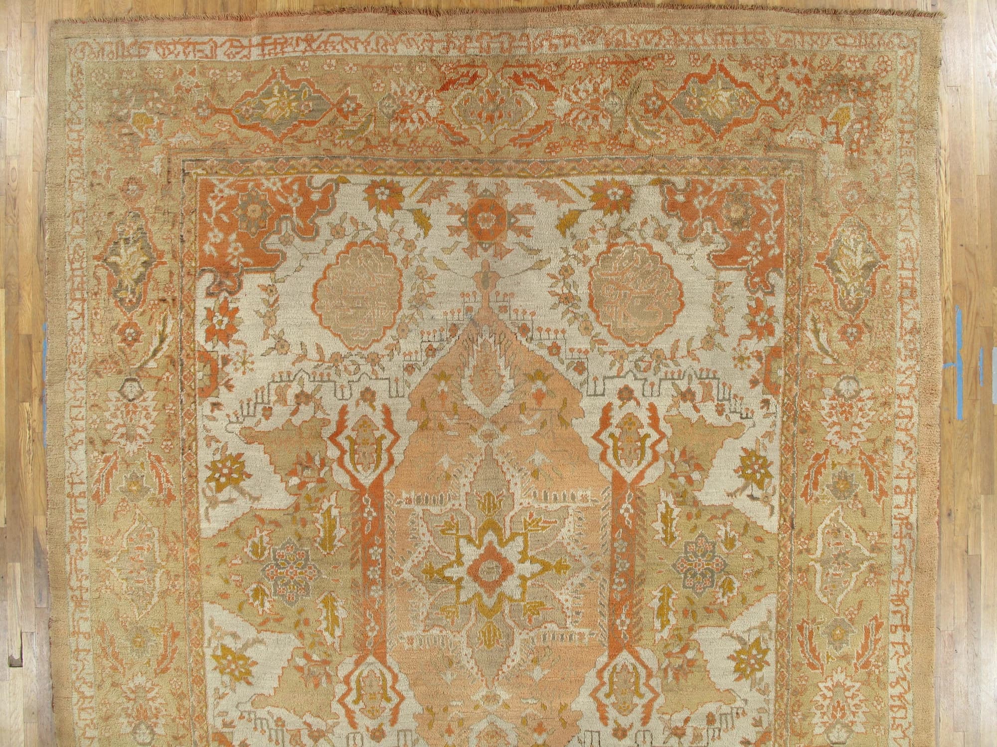 Oushak Carpet in Ivory and Gray, actual catalog view 11