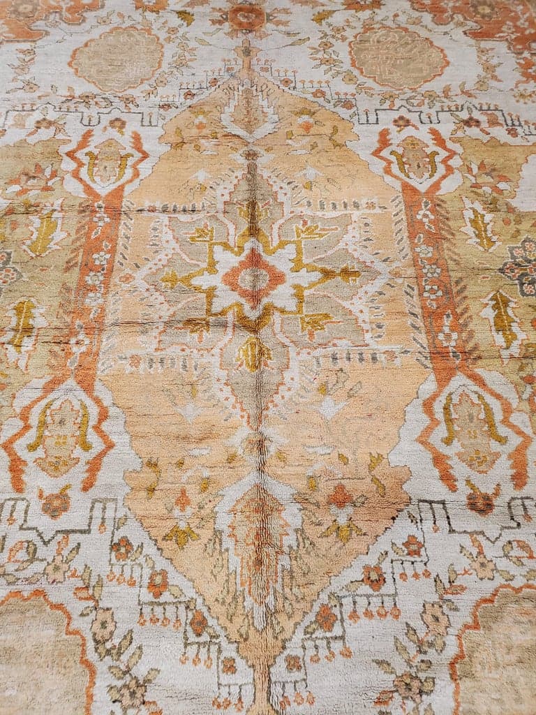 Oushak Carpet in Ivory and Gray, actual catalog view 2