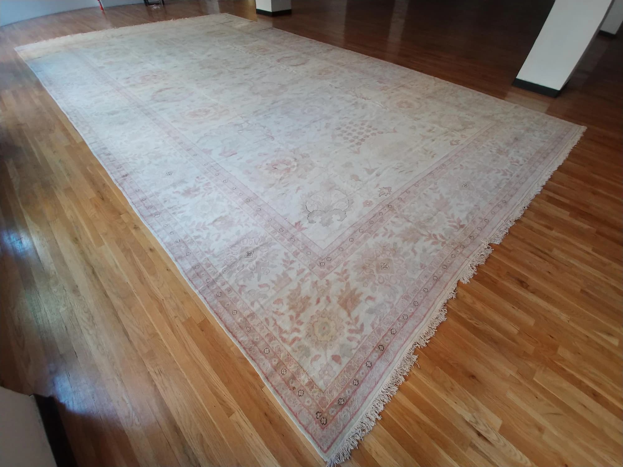 Oushak Carpet in Beige and Gray, actual catalog view 14