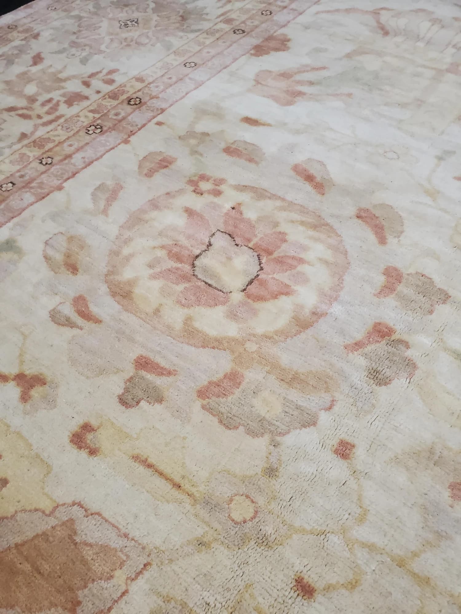 Oushak Carpet in Beige and Gray, actual catalog view 7