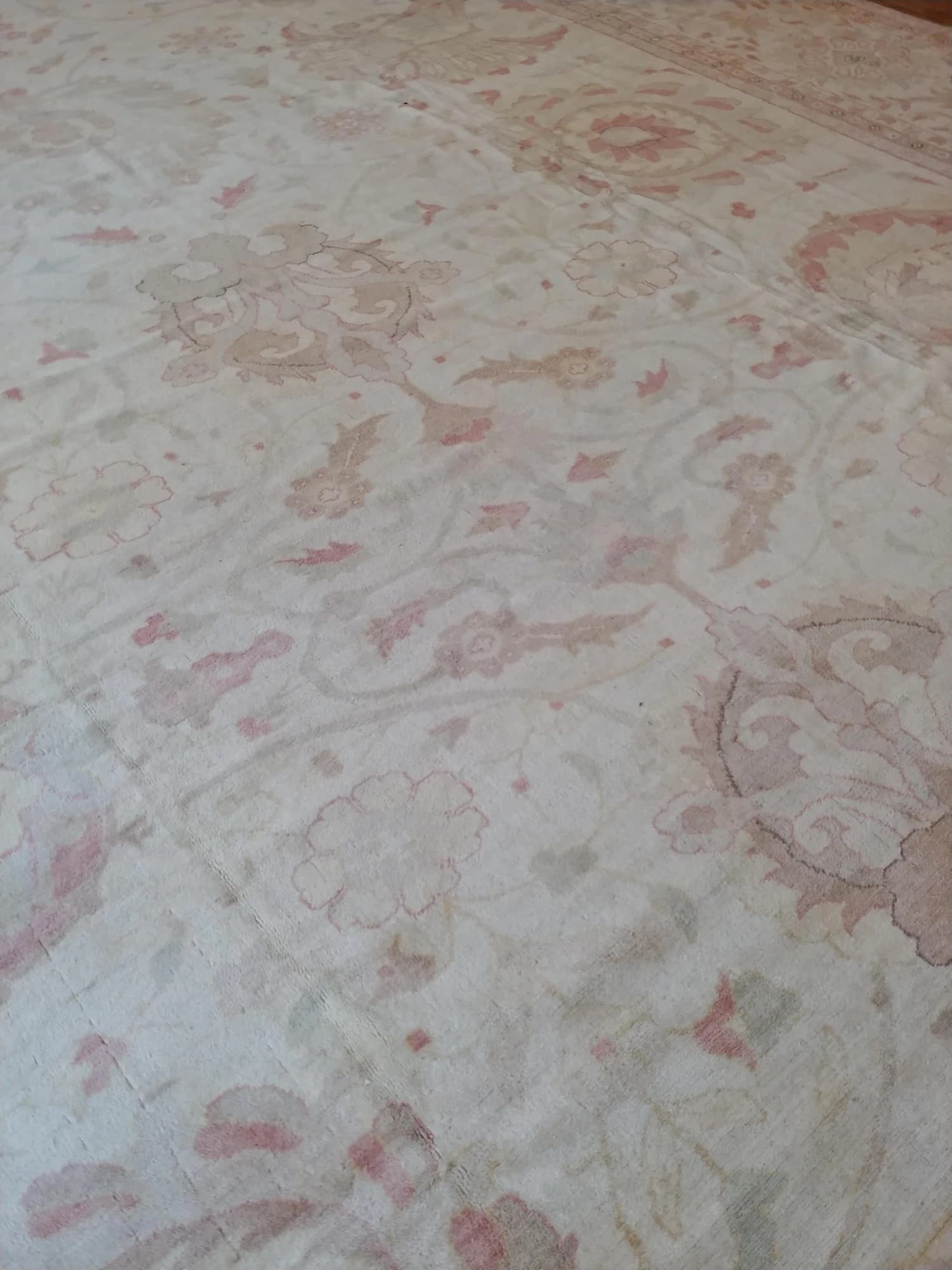 Oushak Carpet in Beige and Gray, actual catalog view 12
