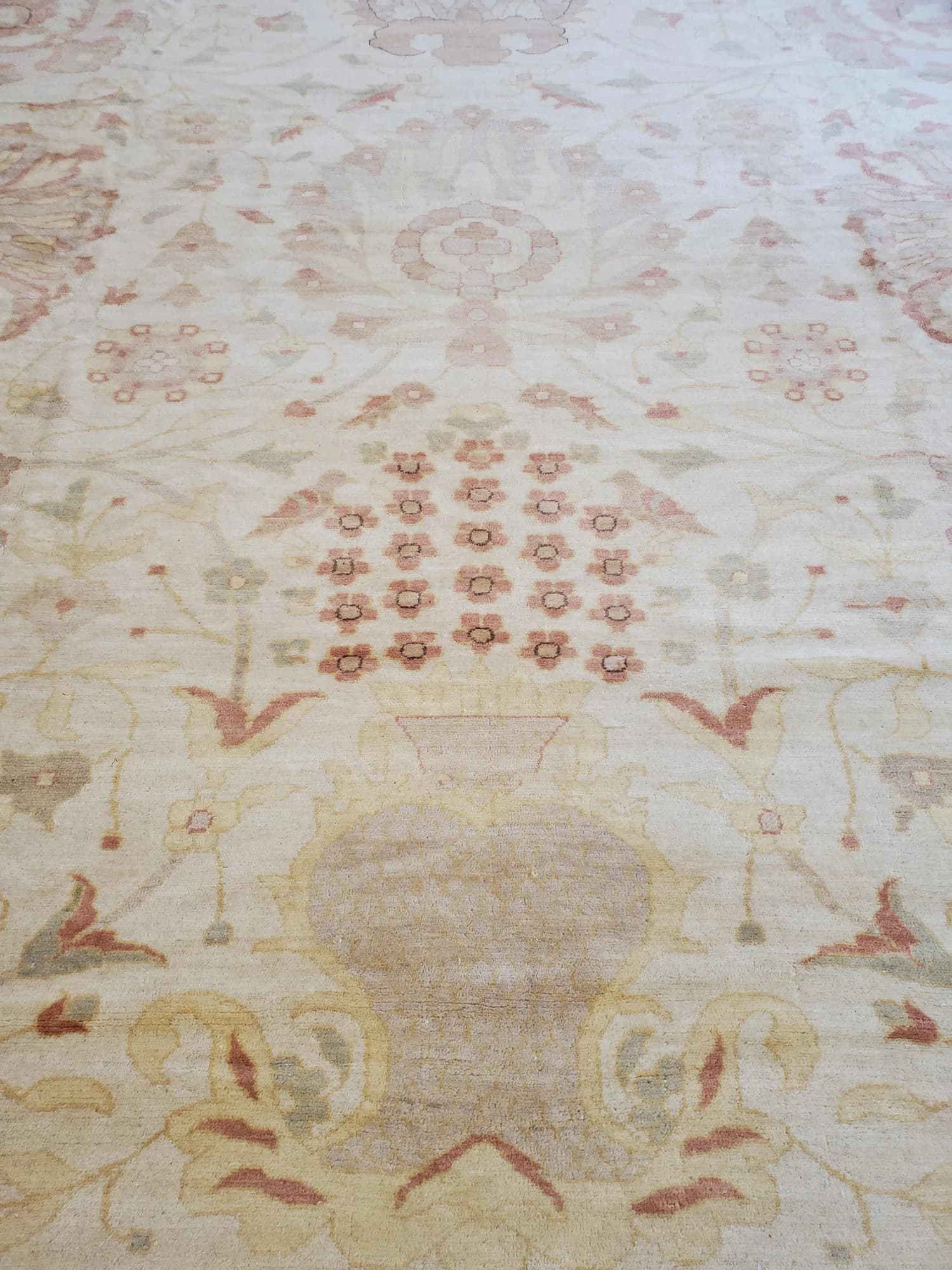 Oushak Carpet in Beige and Gray, actual catalog view 6