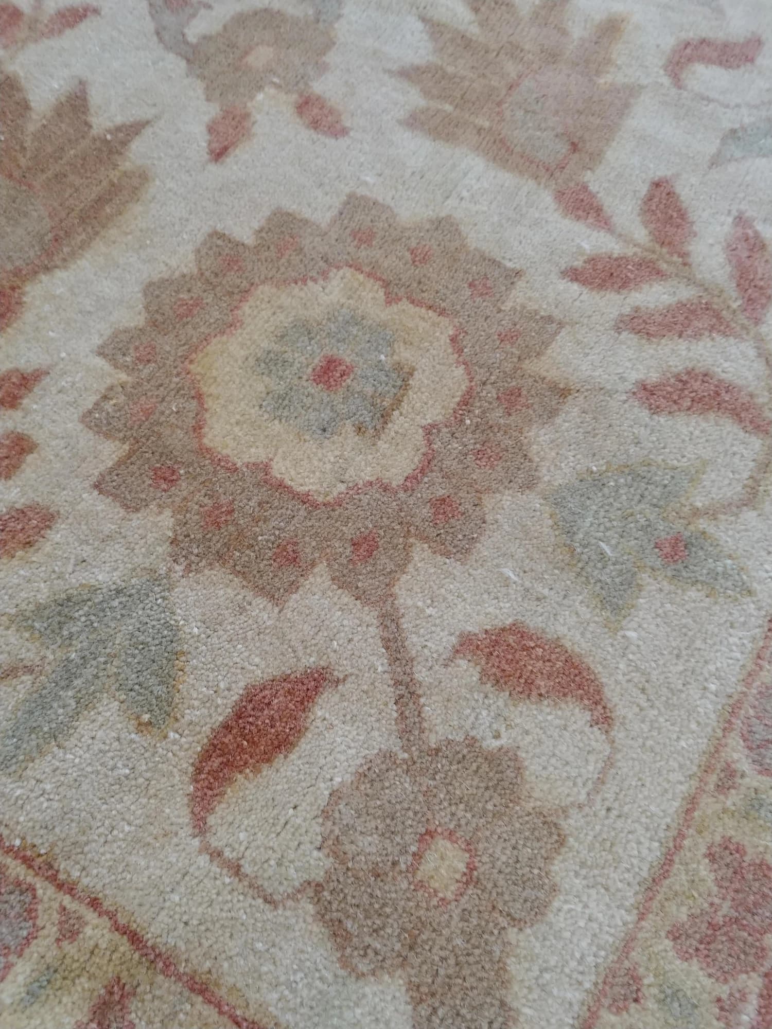 Oushak Carpet in Beige and Gray, actual catalog view 10