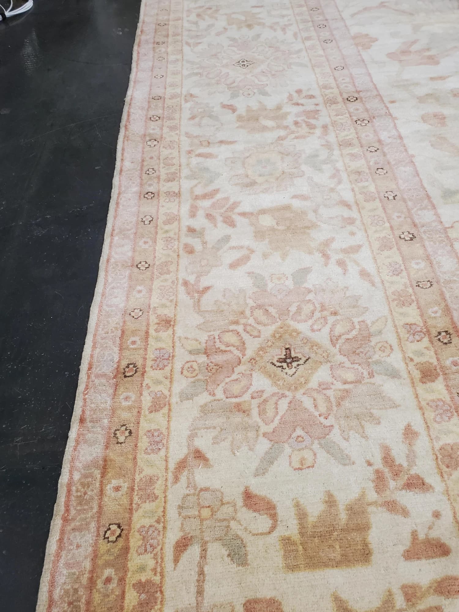 Oushak Carpet in Beige and Gray, actual catalog view 9