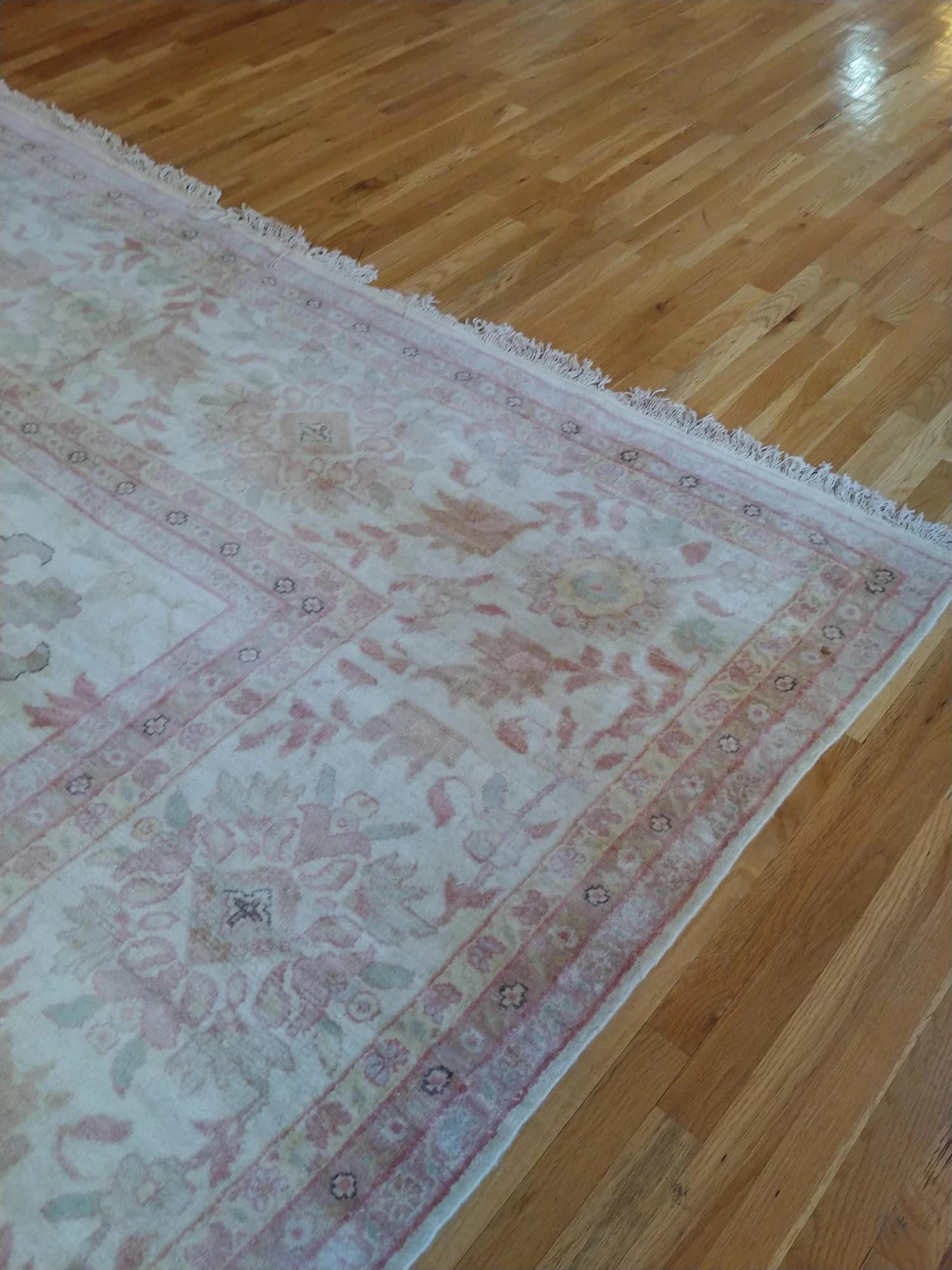 Oushak Carpet in Beige and Gray, actual catalog view 13