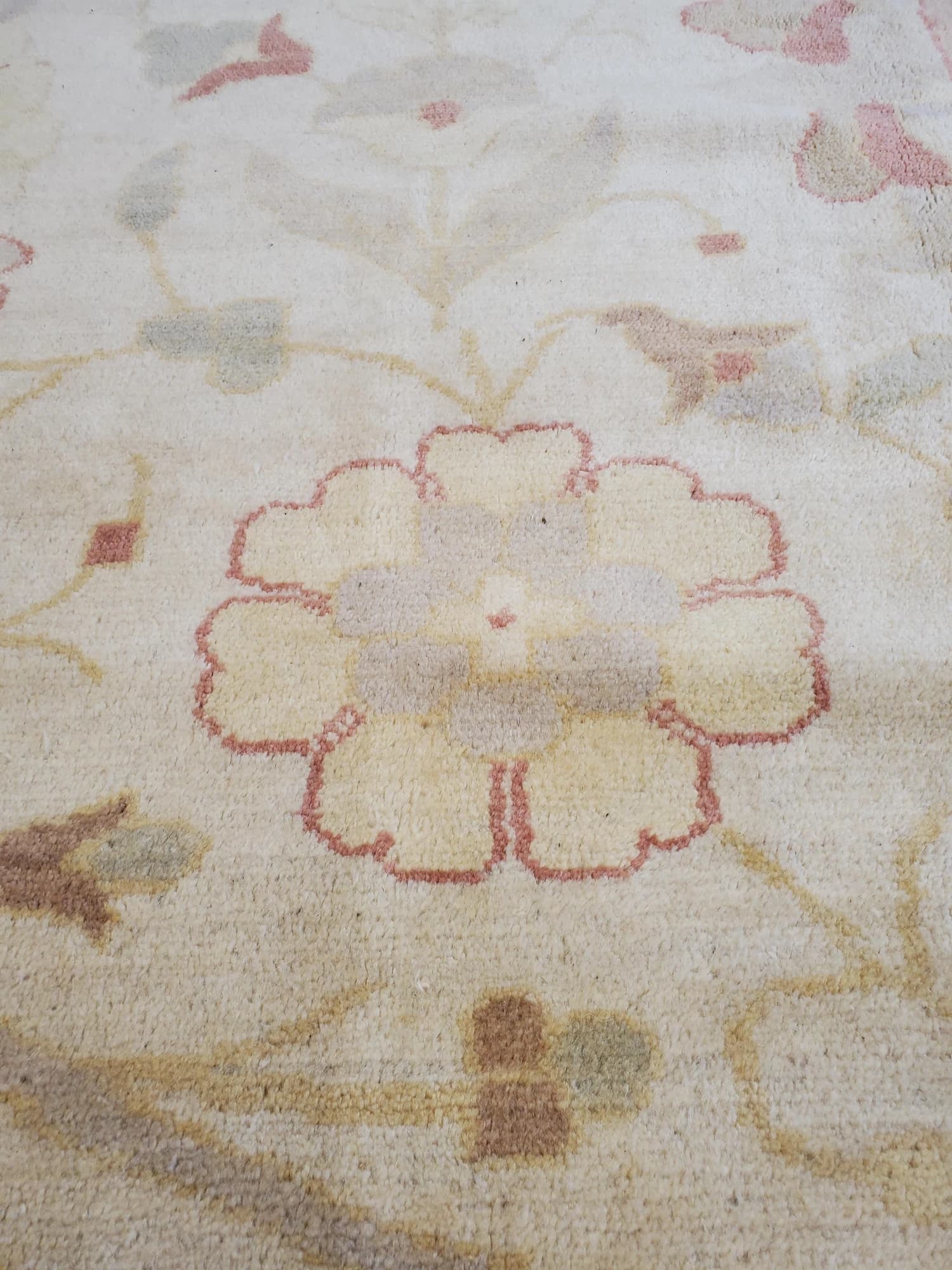 Oushak Carpet in Beige and Gray, actual catalog view 3