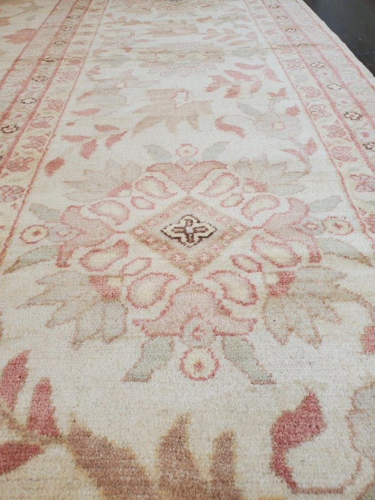 Oushak Carpet in Beige and Gray, actual catalog view 2