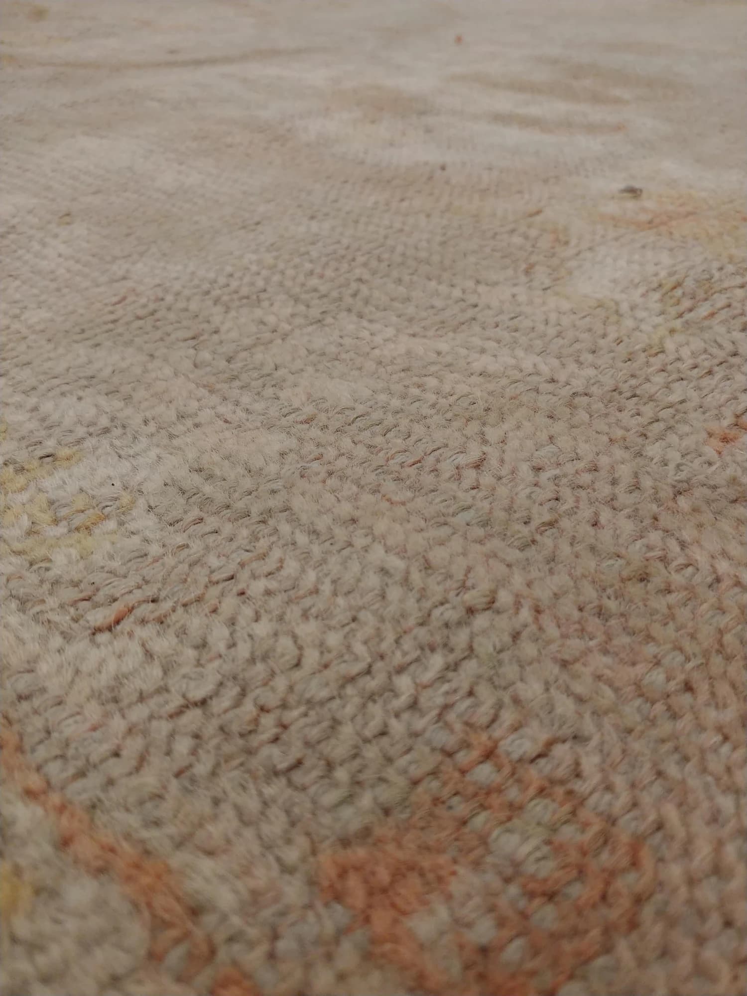 Oushak Carpet in Beige and Coral, actual catalog view 5