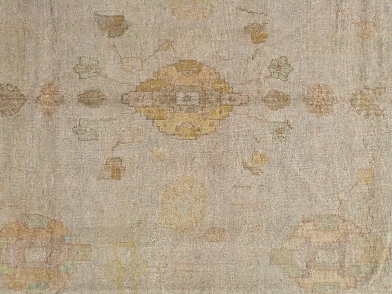 Oushak Carpet with Pale Yellow Border, actual catalog view 2