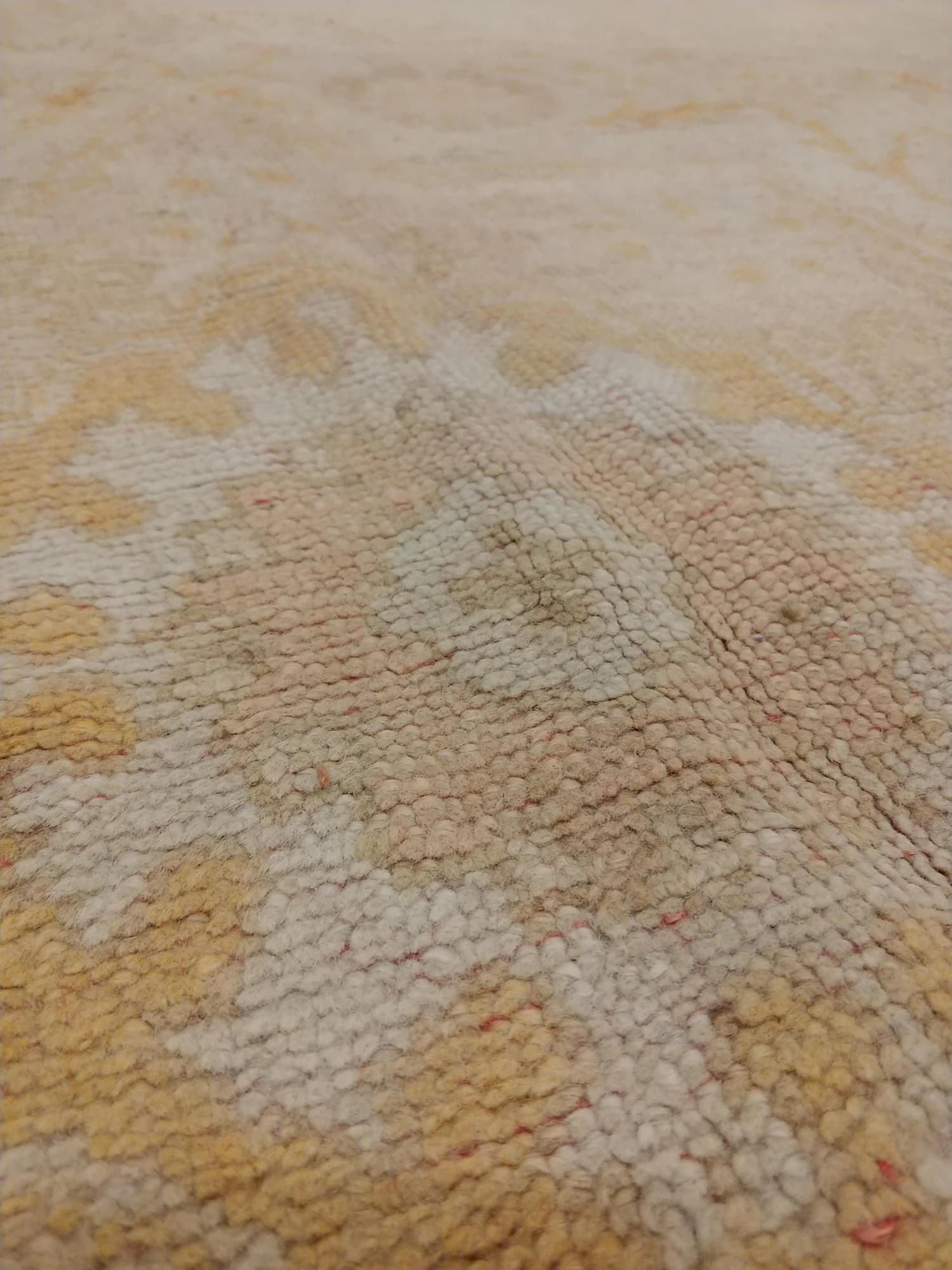 Oushak Carpet in Ivory and Saffron, actual catalog view 10