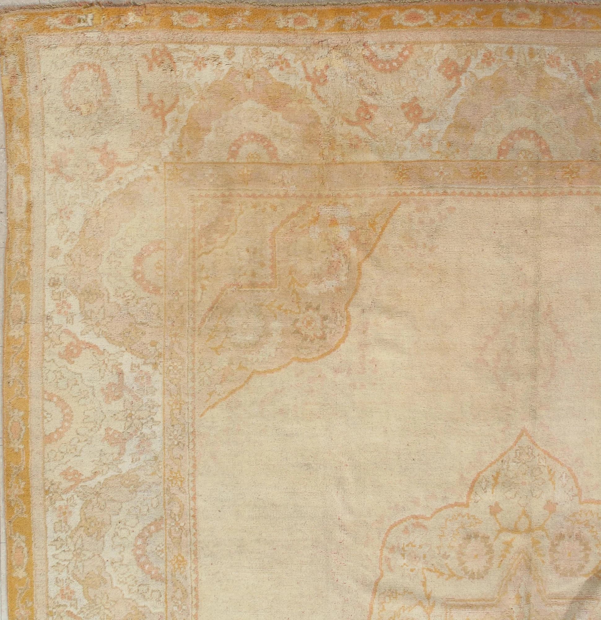 Oushak Carpet in Ivory and Saffron, actual catalog view 13