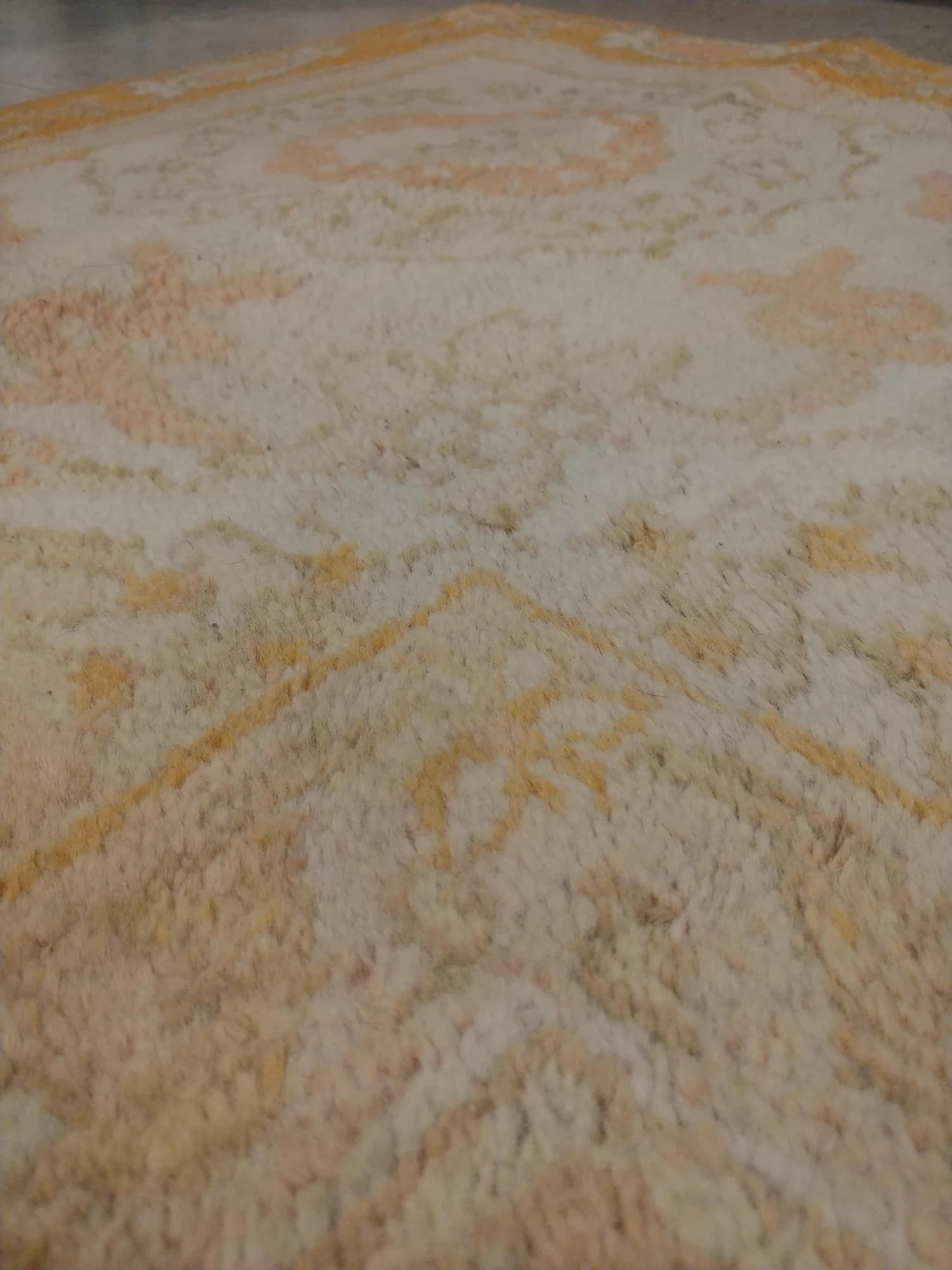 Oushak Carpet in Ivory and Saffron, actual catalog view 5