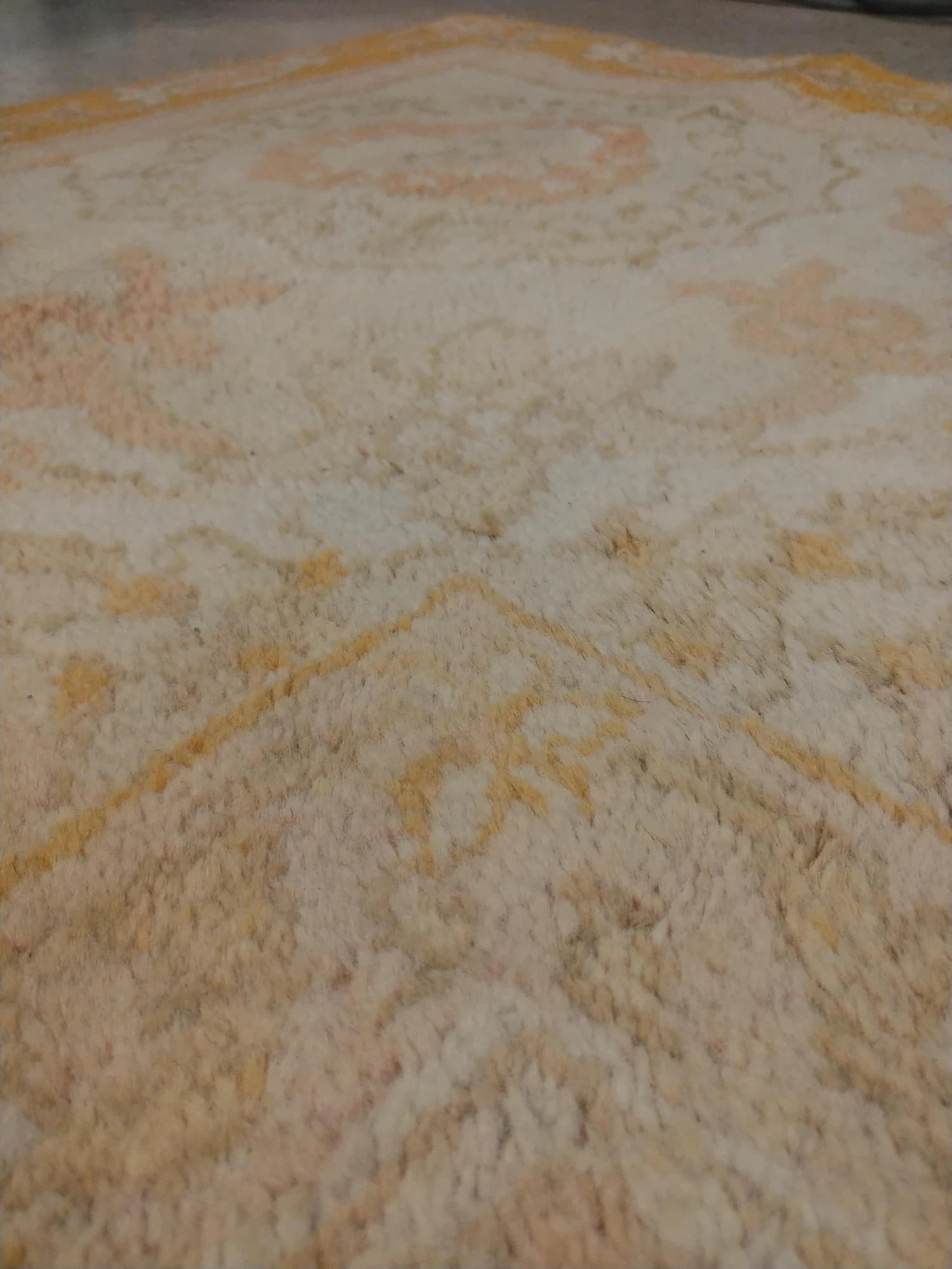 Oushak Carpet in Ivory and Saffron, actual catalog view 6