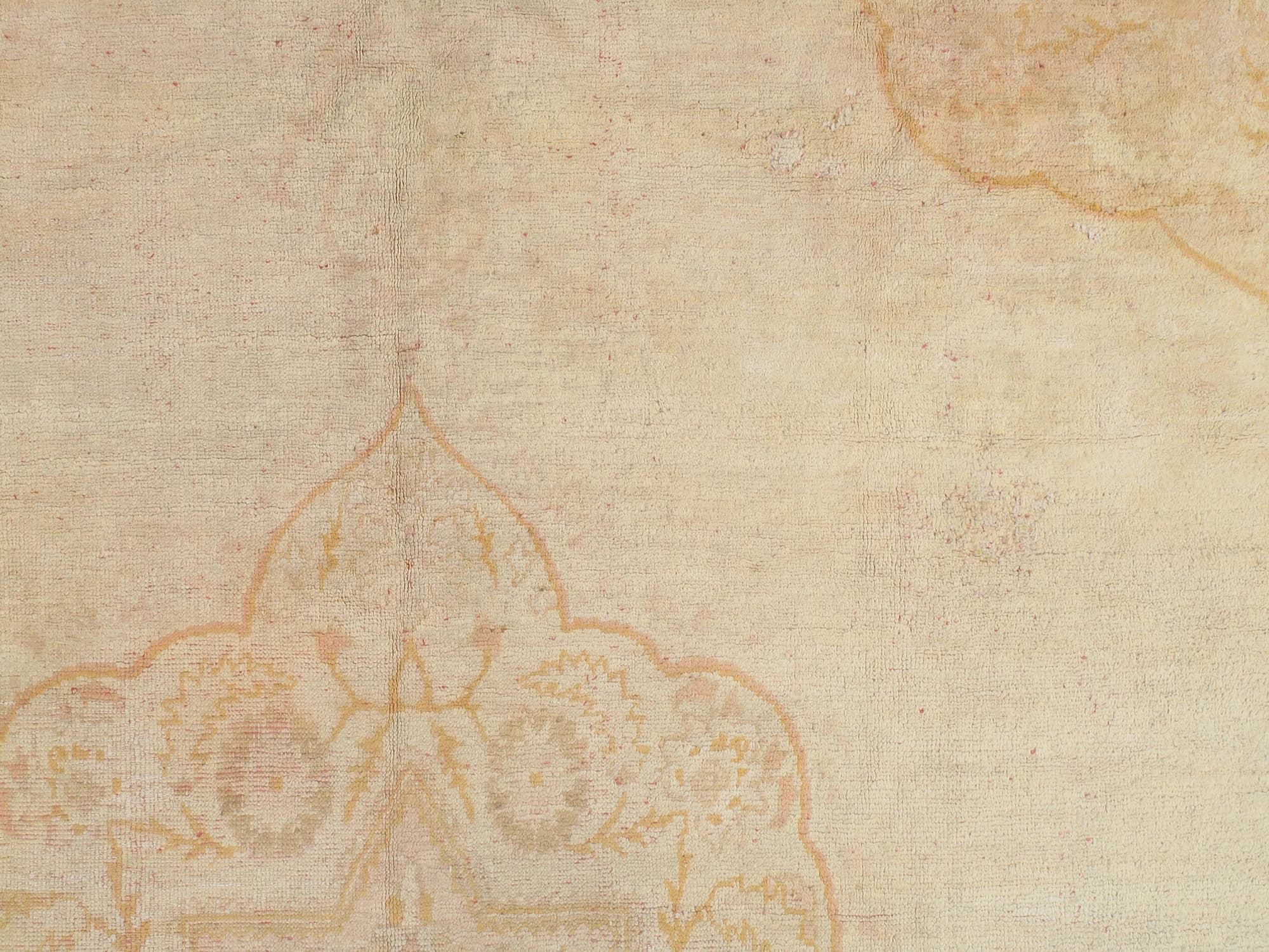 Oushak Carpet in Ivory and Saffron, actual catalog view 3