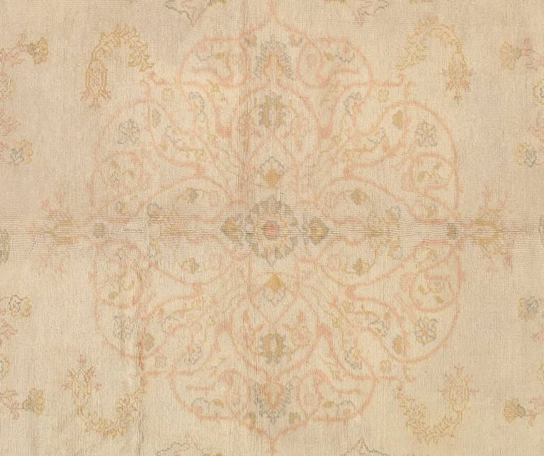 Oushak Carpet in Pink and Ivory, actual catalog view 11
