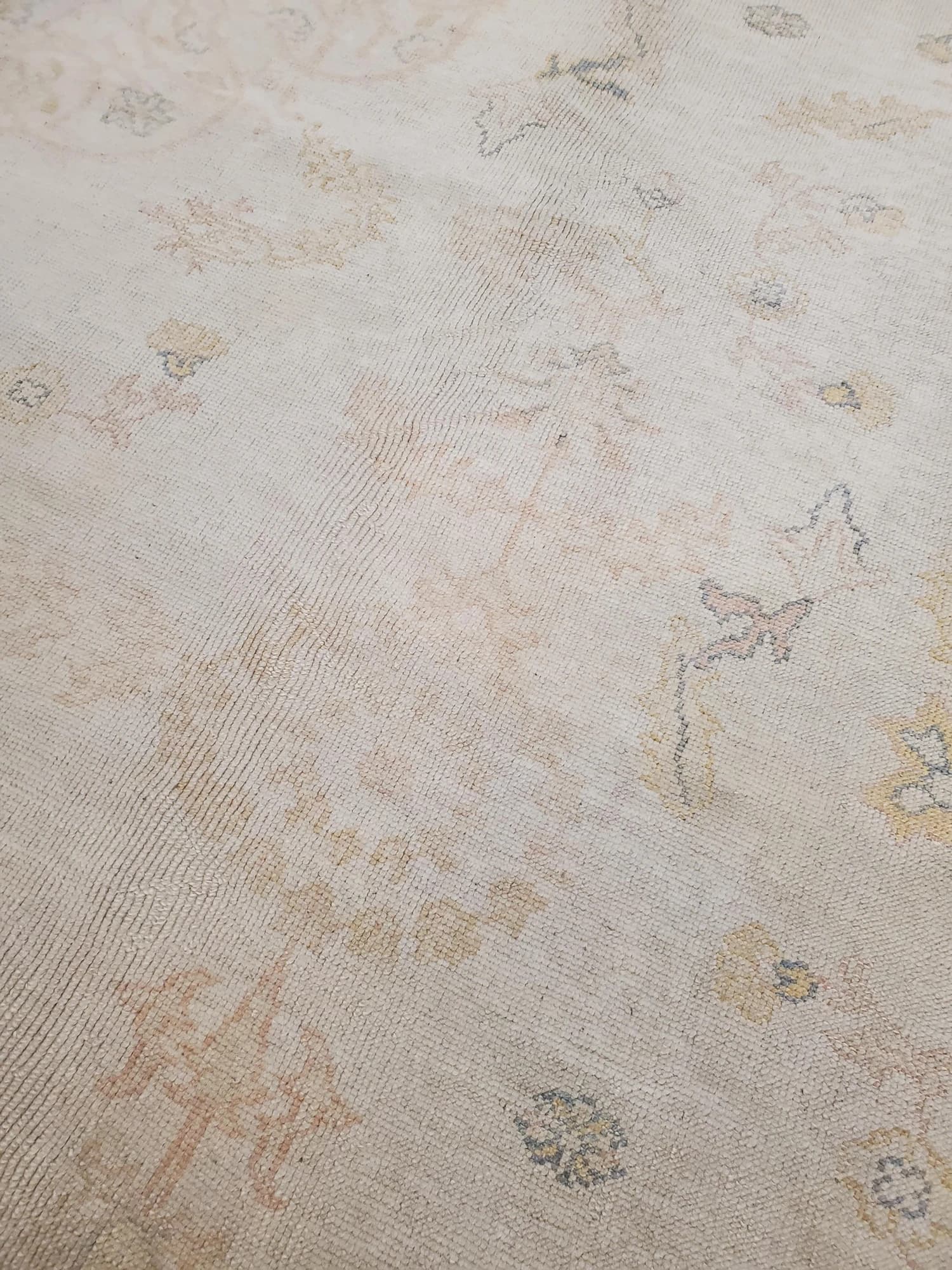 Oushak Carpet in Pink and Ivory, actual catalog view 4