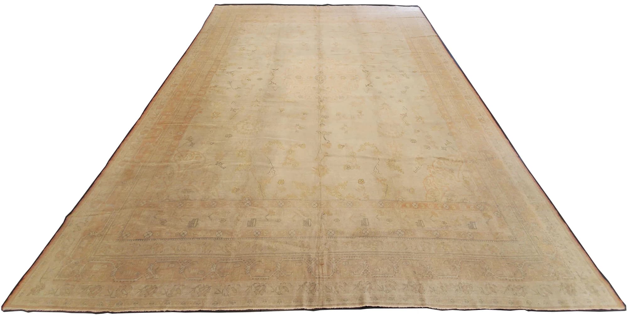 Oushak Carpet in Pink and Ivory, actual catalog view 10