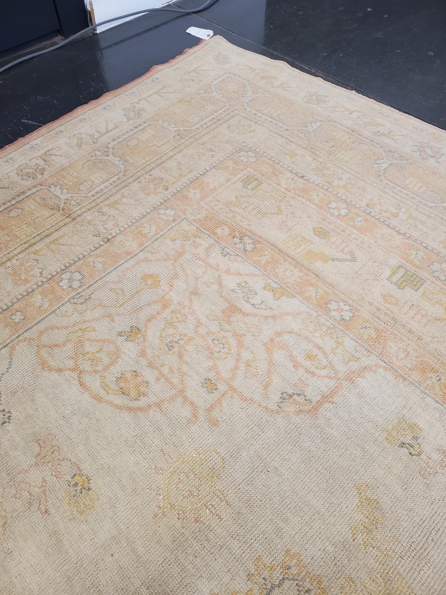 Oushak Carpet in Pink and Ivory, actual catalog view 6