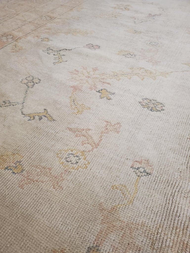 Oushak Carpet in Pink and Ivory, actual catalog view 2