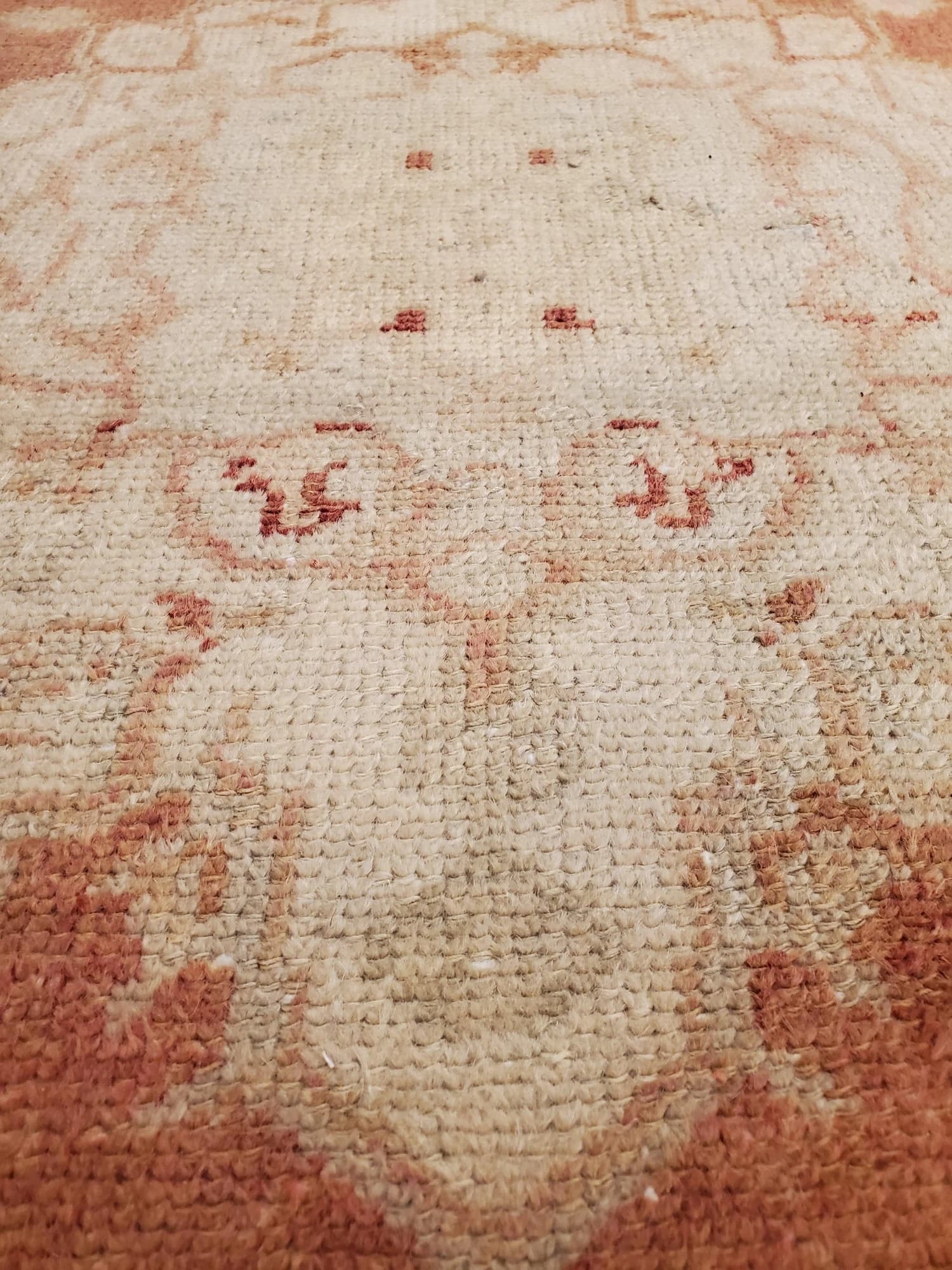Oushak Runner in Beige and Orange, actual catalog view 5