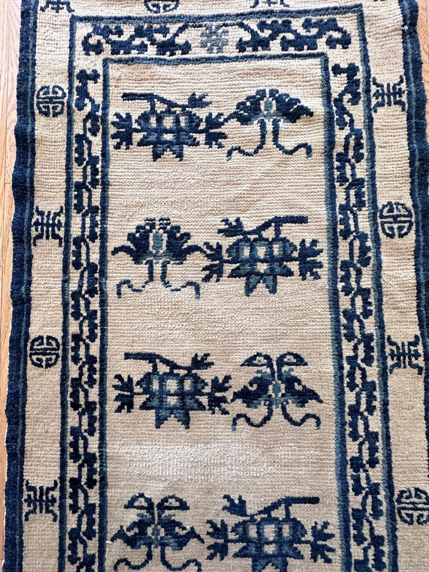 Peking Runner in Ivory and Blue, actual catalog view 5