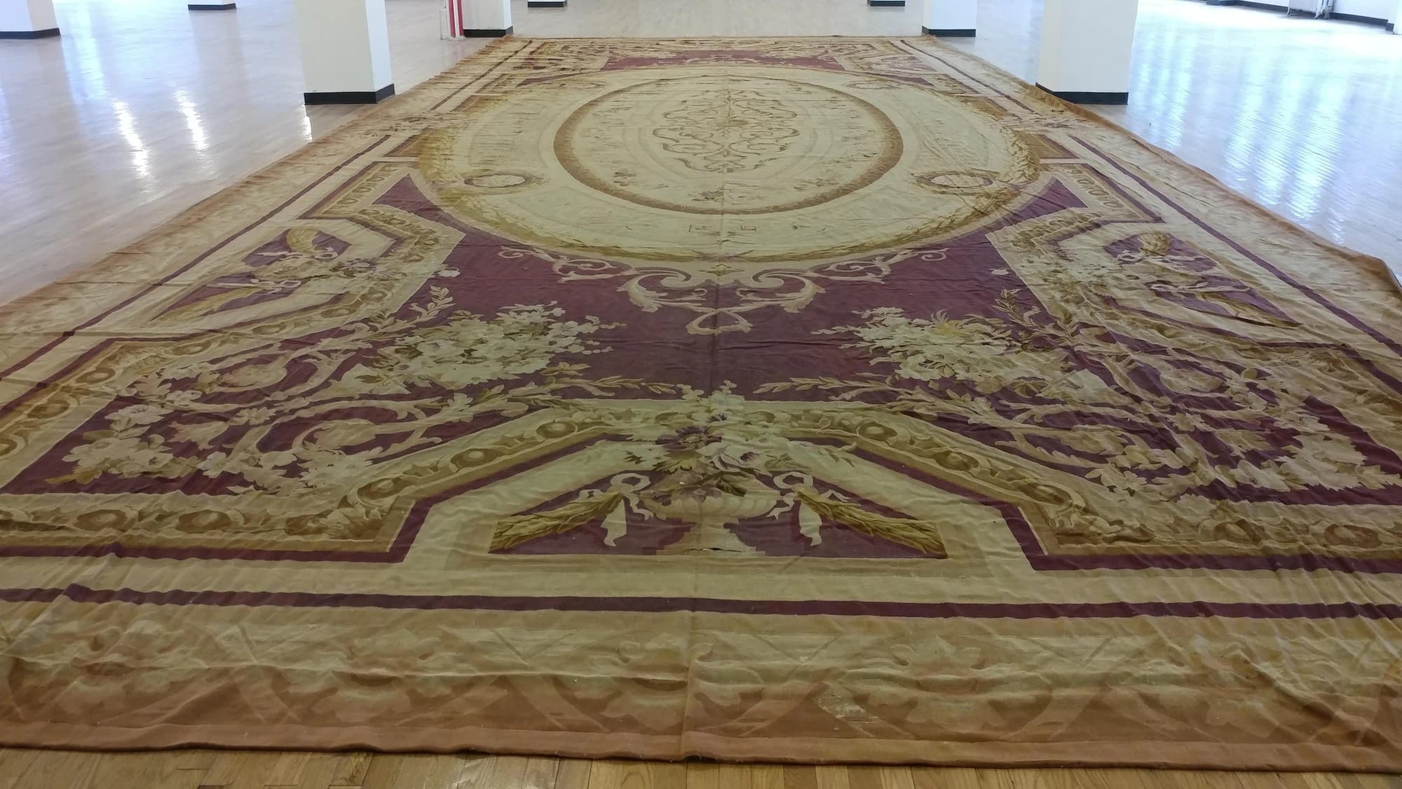 Aubusson Carpet in Pale Rose, actual catalog view 16